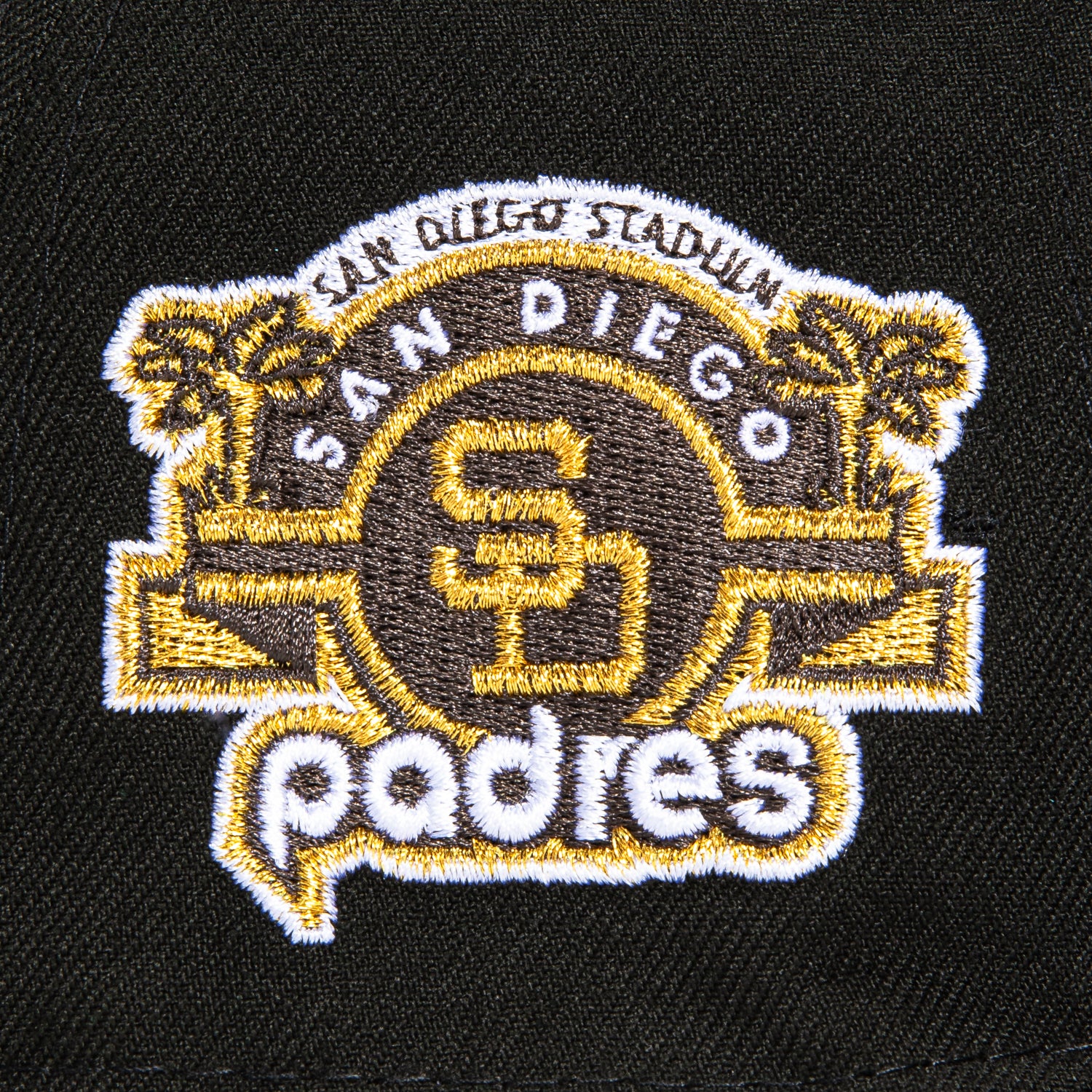 New Era 59Fifty San Diego Padres MLB Baseball Cap with Stadium Patch - Black for Baseball Games & Streetwear Fashion