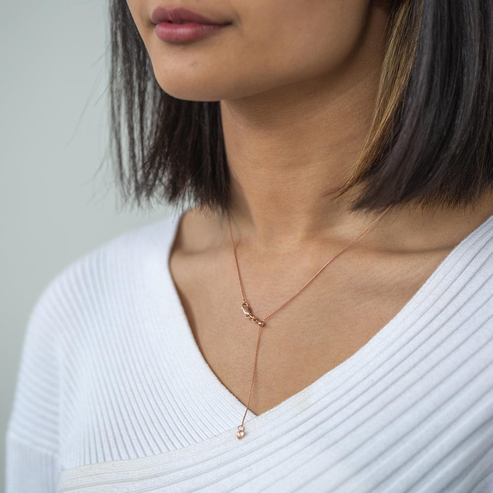 9ct Rose Gold Wheat Link Extender Chain - 47cm Length, 20 Gauge - Perfect for Layering Necklaces & Jewelry Styling