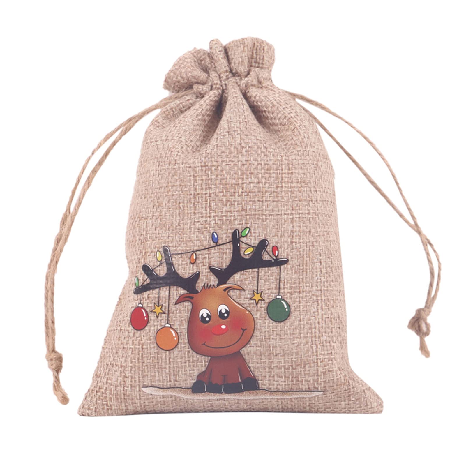 Festive Christmas & Halloween Drawstring Bags - Premium Bronzed Gift Pouch for Candy, Treats & Party Favors | Perfect for Holiday Gifting, Classroom Rewards & Trick-or-Treating