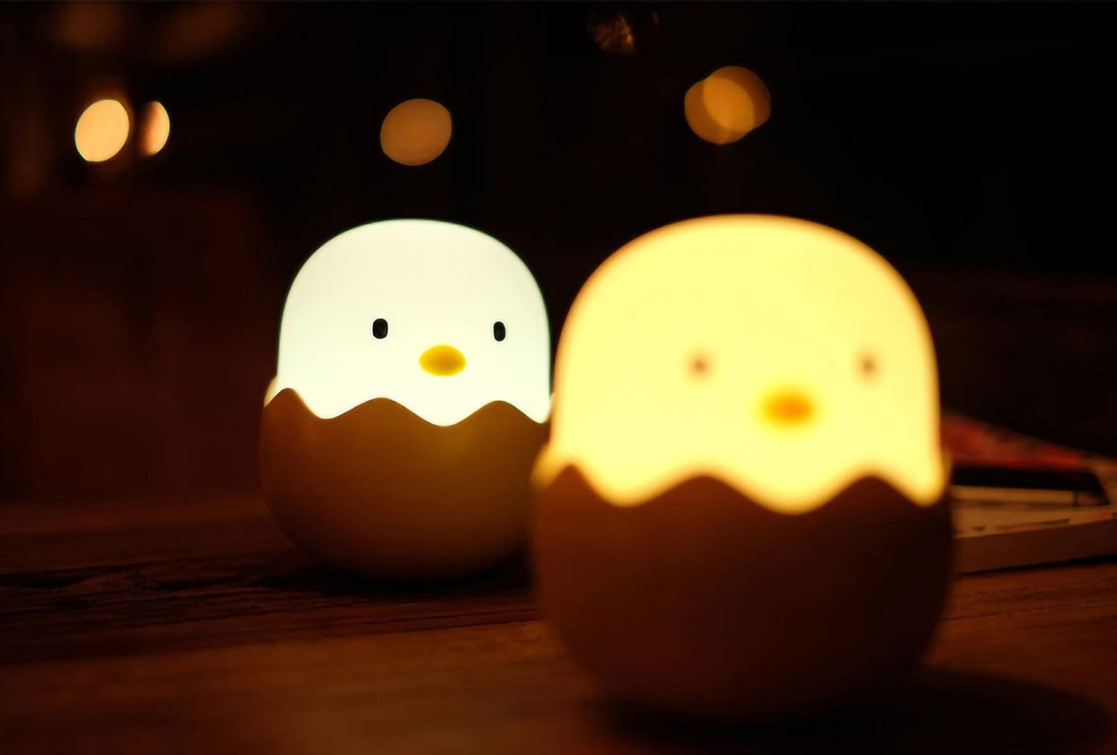 USB Rechargeable LED Night Light for Kids - Dimmable Silicone Bedside Lamp with Touch Control, White Light for Baby Nursery, Bedroom, Reading & Sleeping | Perfect for Bedtime Stories, Night Feedings & Soothing Nighttime Environment