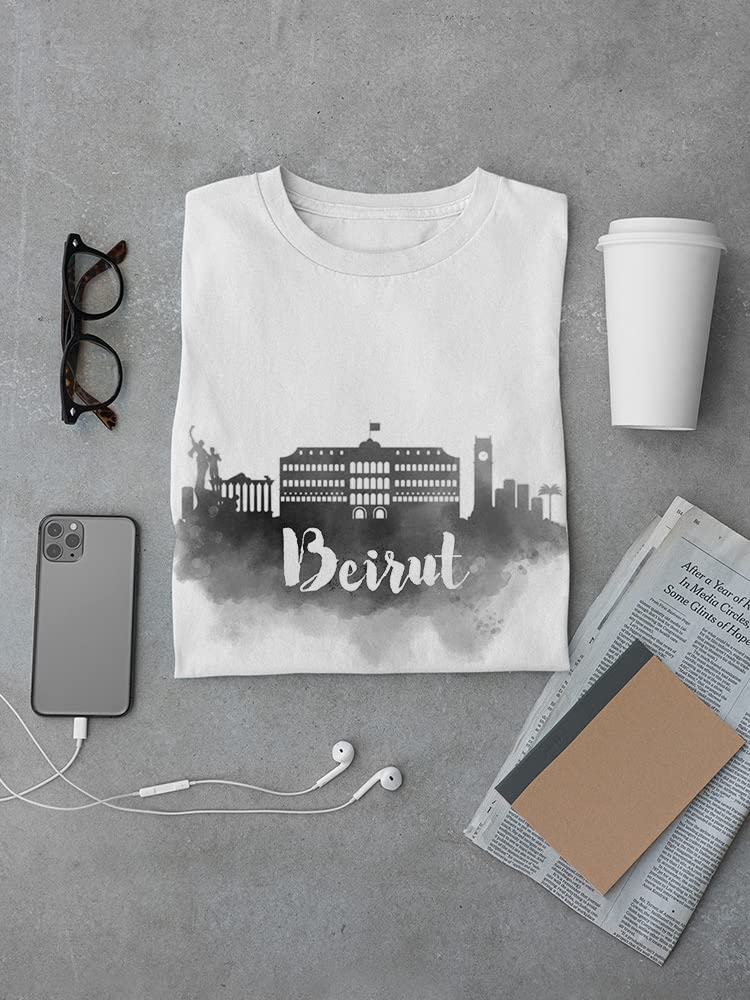 Smartprints Beirut Black Paint Graphic T-Shirt for Men - Stylish Casual Wear for Everyday Outfits & Street Fashion