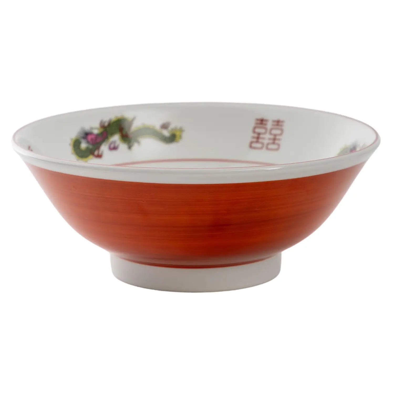Premium EBM Porcelain Dragon Noodle Bowl - Handcrafted Asian Soup Bowl with Intricate Dragon Design - Perfect for Ramen, Pho & Asian Cuisine - Microwave & Dishwasher Safe