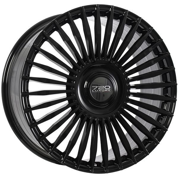 720Form INFINITY Gloss Black 22x9.5 +45 Offset 5x108mm 63.4mm Hub Wheels - Perfect for Ford Mustang, F-150 & Lincoln Vehicles - Upgrade Your Ride for Street & Show Car Performance