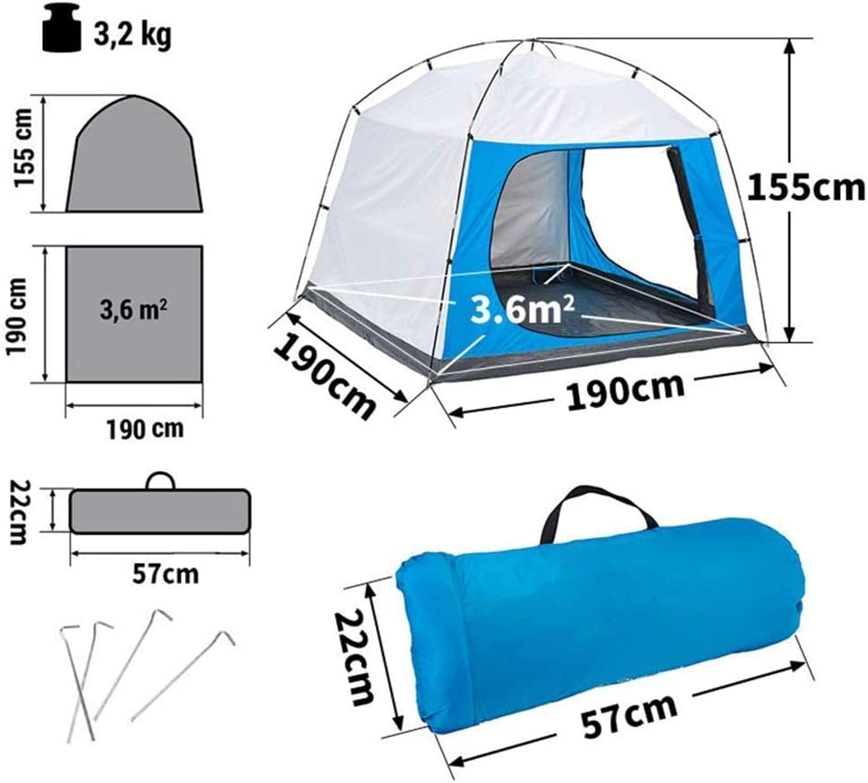 FBITE Instant Pop Up Tent for 3-4 Person - Waterproof & UV Protection Camping Tent - Easy Setup Portable Outdoor Shelter for Hiking, Beach, Picnic, and Family Camping Trips