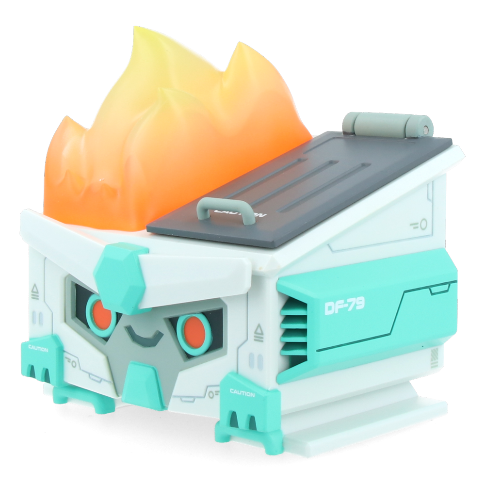 Mecha Dumpster Fire Vinyl Figure - Collectible Robot Action Figure for Anime Fans & Model Collectors - Perfect for Display, Gifts, and Pop Culture Decor