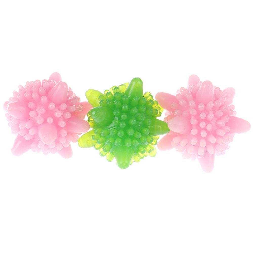 Reusable Eco-Friendly Laundry Wash Balls for Washing Machine - 3 Pack Solid Tangle-Free Scrubbing Balls, Fabric Softener Alternative & Dryer Balls for Lint Removal - Perfect for Cleaning Clothes, Towels, and Bedding Without Chemicals