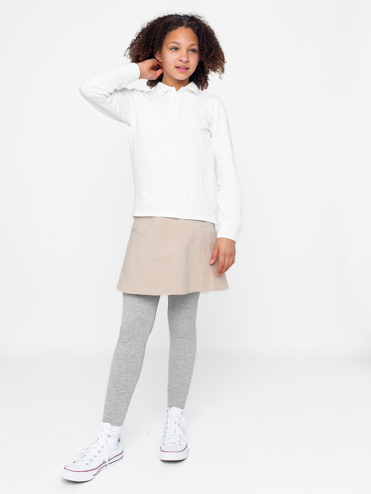 Basic Skirt in Camel Color - Women's Casual Midi Skirt for Everyday Wear | Perfect for Office, Date Night & Weekend Outfits