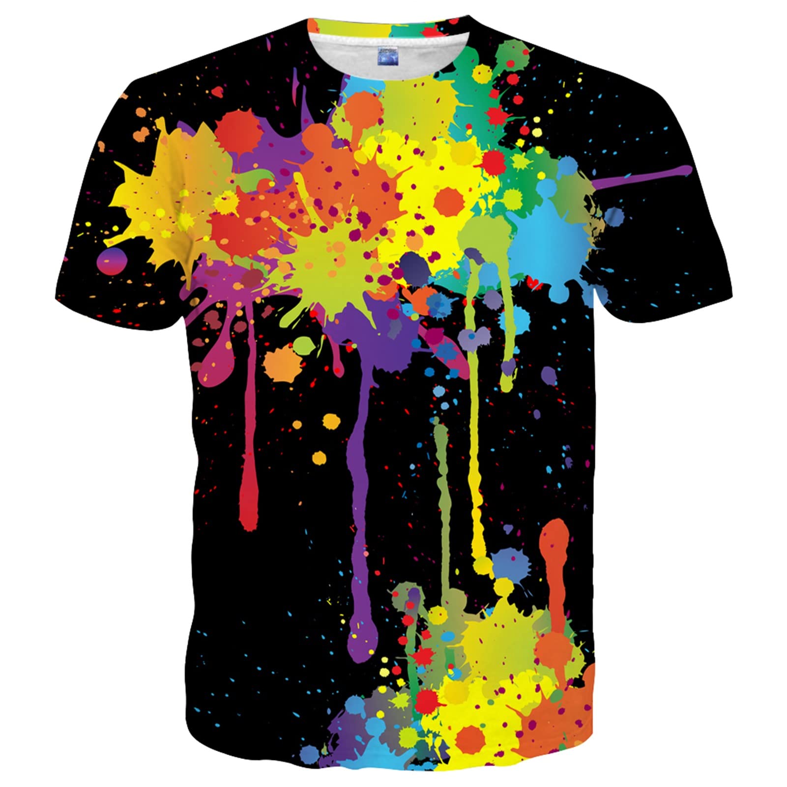 Yasswete Unisex 3D Printed Graphic T-Shirts - Short Sleeve Casual Tops for Men & Women - Perfect for Streetwear, Parties, and Everyday Fashion