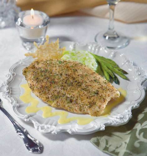 Roasted Garlic and Herb Seasoned Tilapia Fillets - 5 oz (10 lb Pack) - Perfect for Quick Dinners, Meal Prep, and Healthy Protein Meals