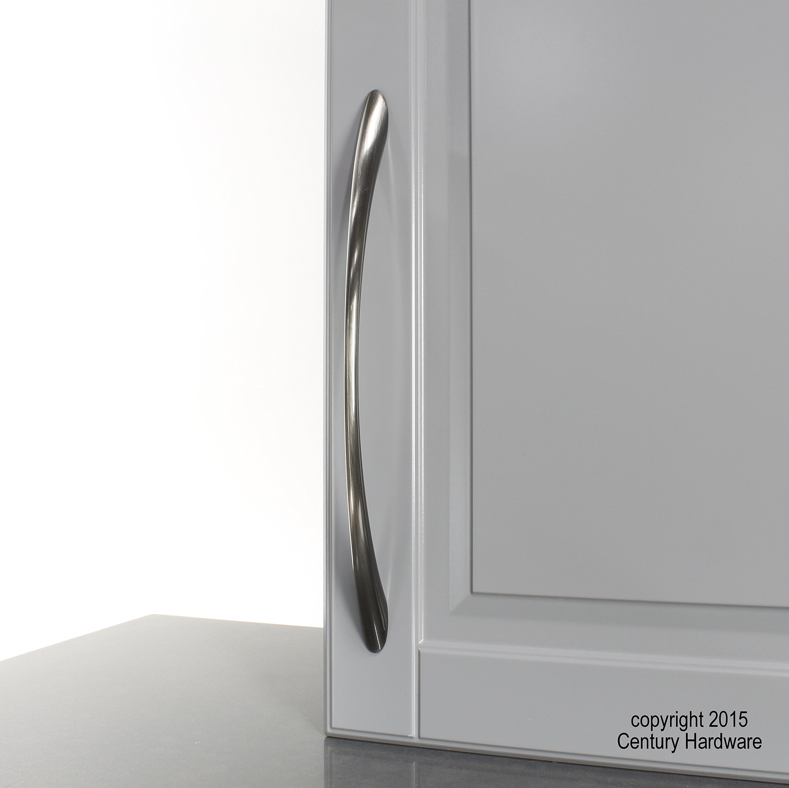 Century Cabinet Pulls - 250 Pack, 224mm Hole Center, Stainless Steel Drawer Handles (28169-BNB) | Metro Collection for Kitchen Cabinets, Bathroom Vanities & Furniture Upgrades