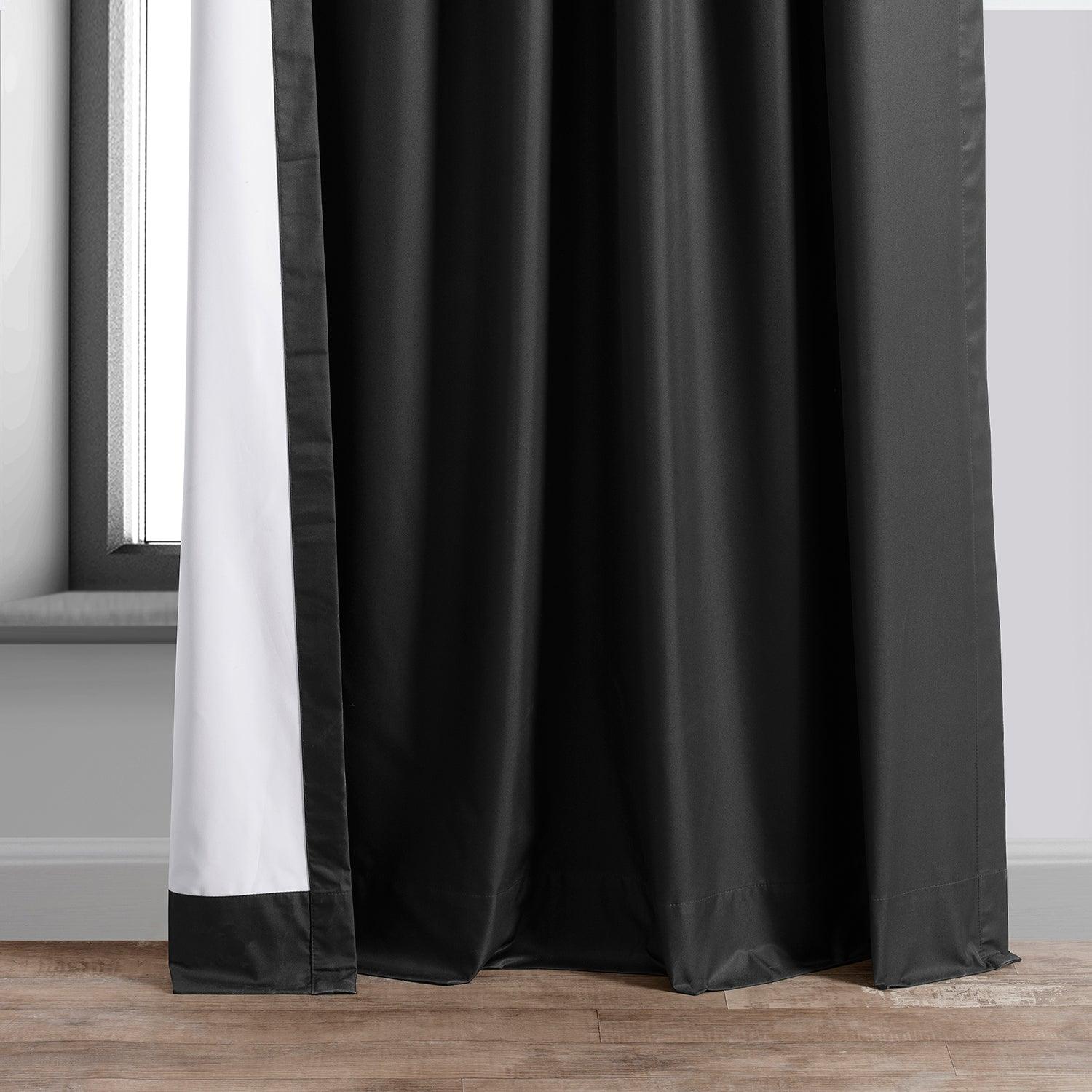 Deep Black Blackout Curtains for Hotels & Bedrooms - Thermal Insulated Room Darkening Drapes for Better Sleep & Privacy