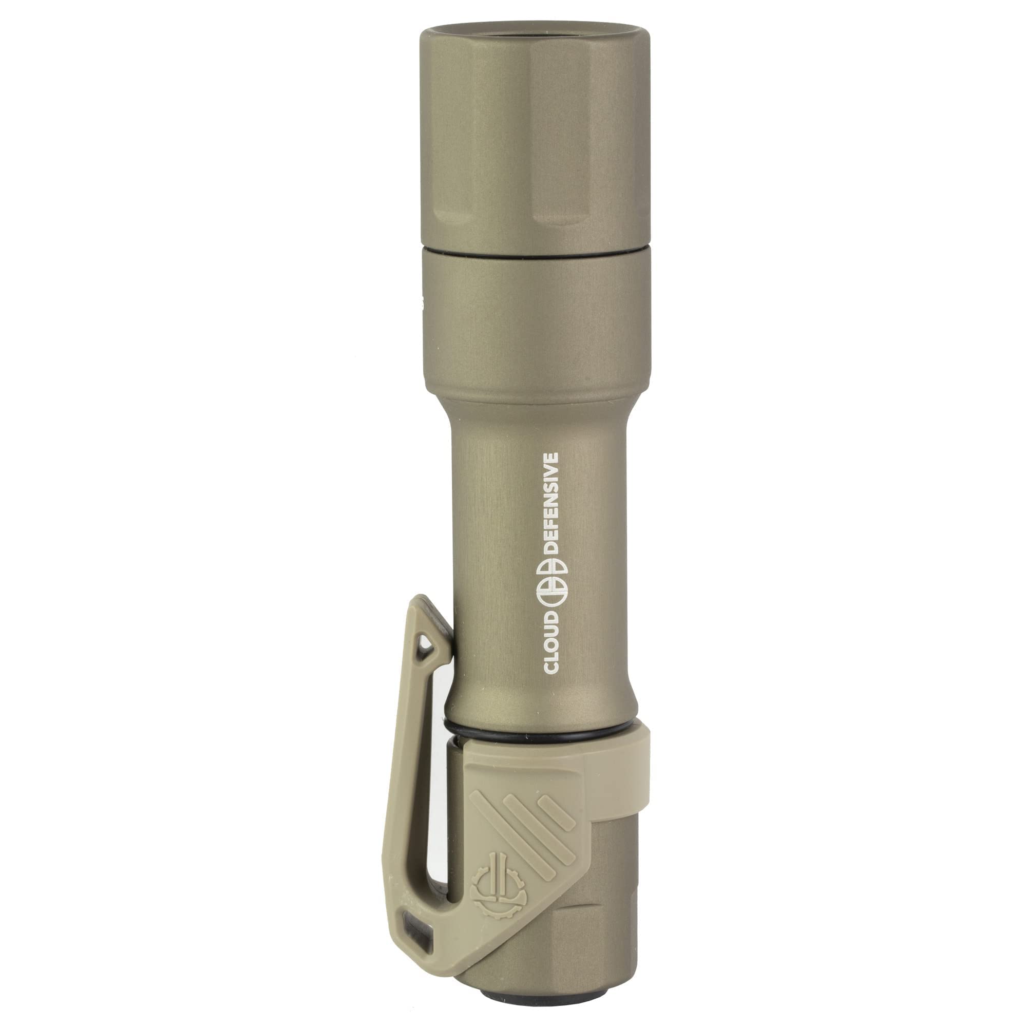 Cloud Defensive MCH 2.0 EDC Flashlight - 1400 Lumens Tactical Flashlight, Single Output, FDE Aluminum Body, Compact & Durable for Outdoor, Camping, Hunting, and Emergency Use
