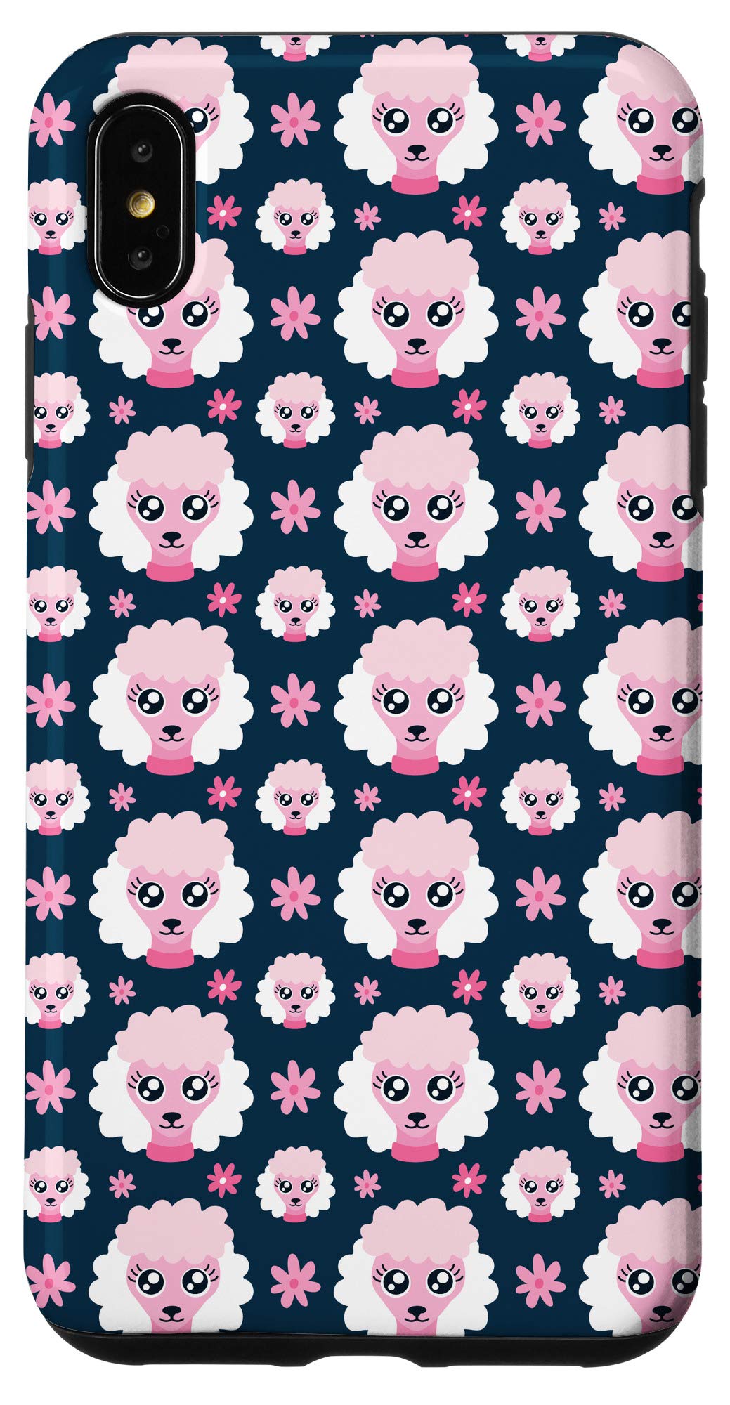 Funny Poodle Dog Pattern iPhone XS Max Case - Cute Poodle Design Protective Cover for Dog Lovers | Perfect Gift for Pet Owners, Great for Daily Use & Outdoor Activities