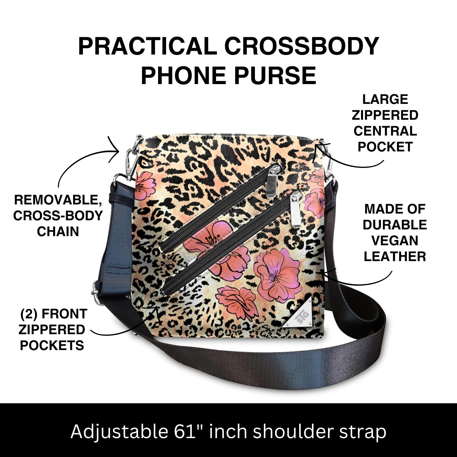 Zoe Touch Screen Women’s Crossbody Handbag - Stylish Clutch & Phone Case Purse for Everyday Use, Work, and Travel