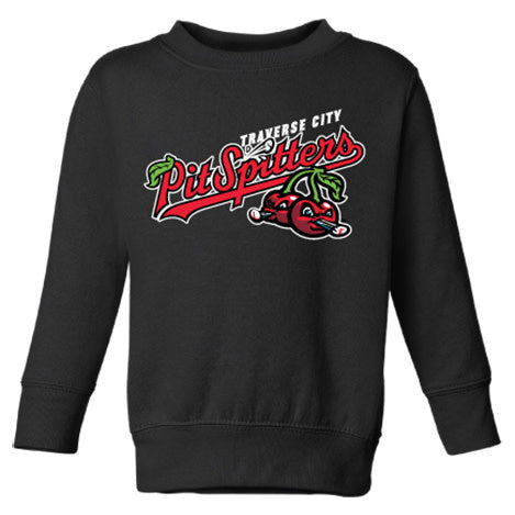 Toddler Black Fleece Crew Neck Sweatshirt - Soft & Warm Winter Pullover for Boys & Girls - Perfect for Playdates, School & Outdoor Activities