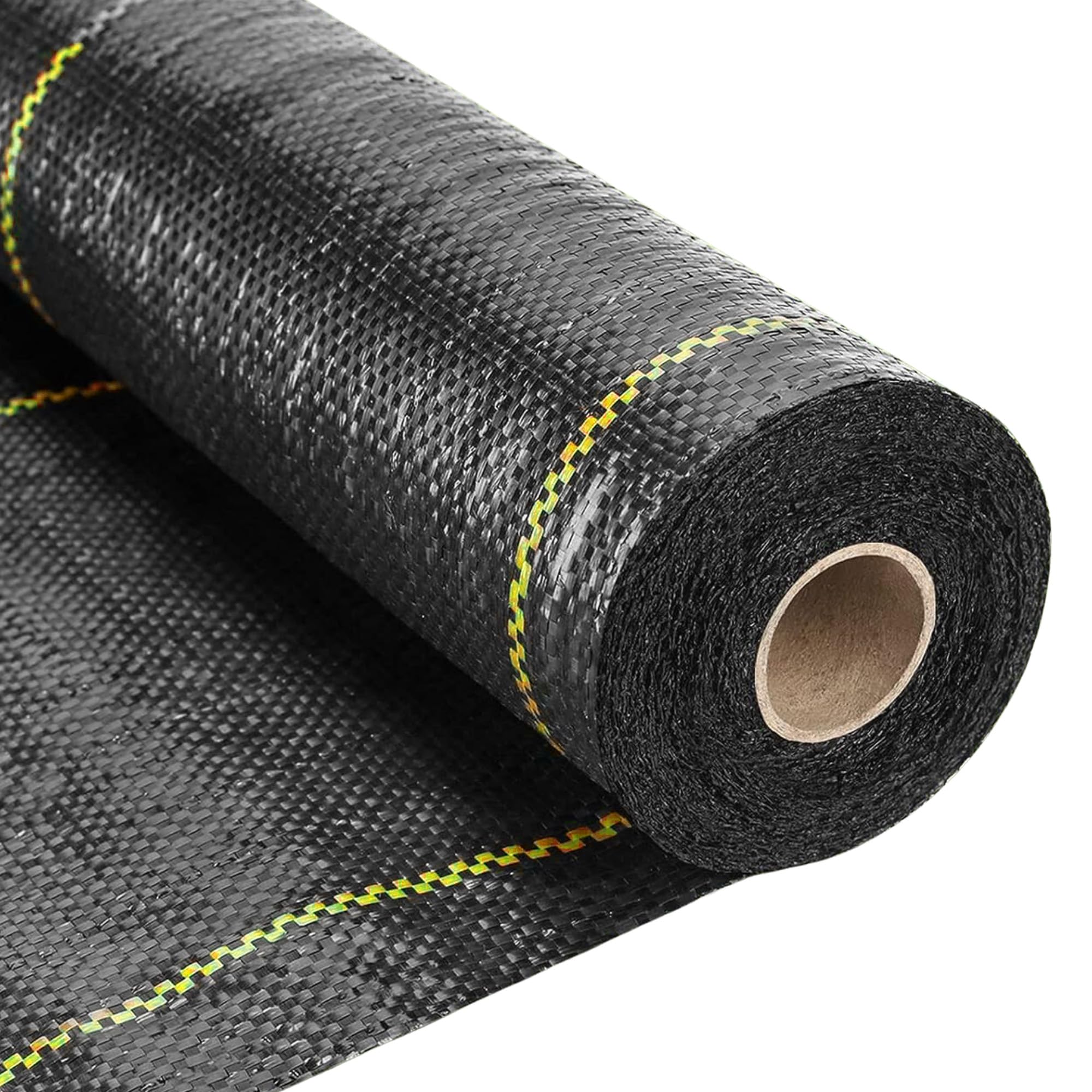 Dewitt Sunbelt Woven Ground Cover - 3.2 oz Black Weed Barrier Fabric (6' x 200') - Heavy Duty Landscape Fabric for Gardens, Greenhouses & Outdoor Displays | Perfect for Weed Control, Soil Protection & Professional Landscaping