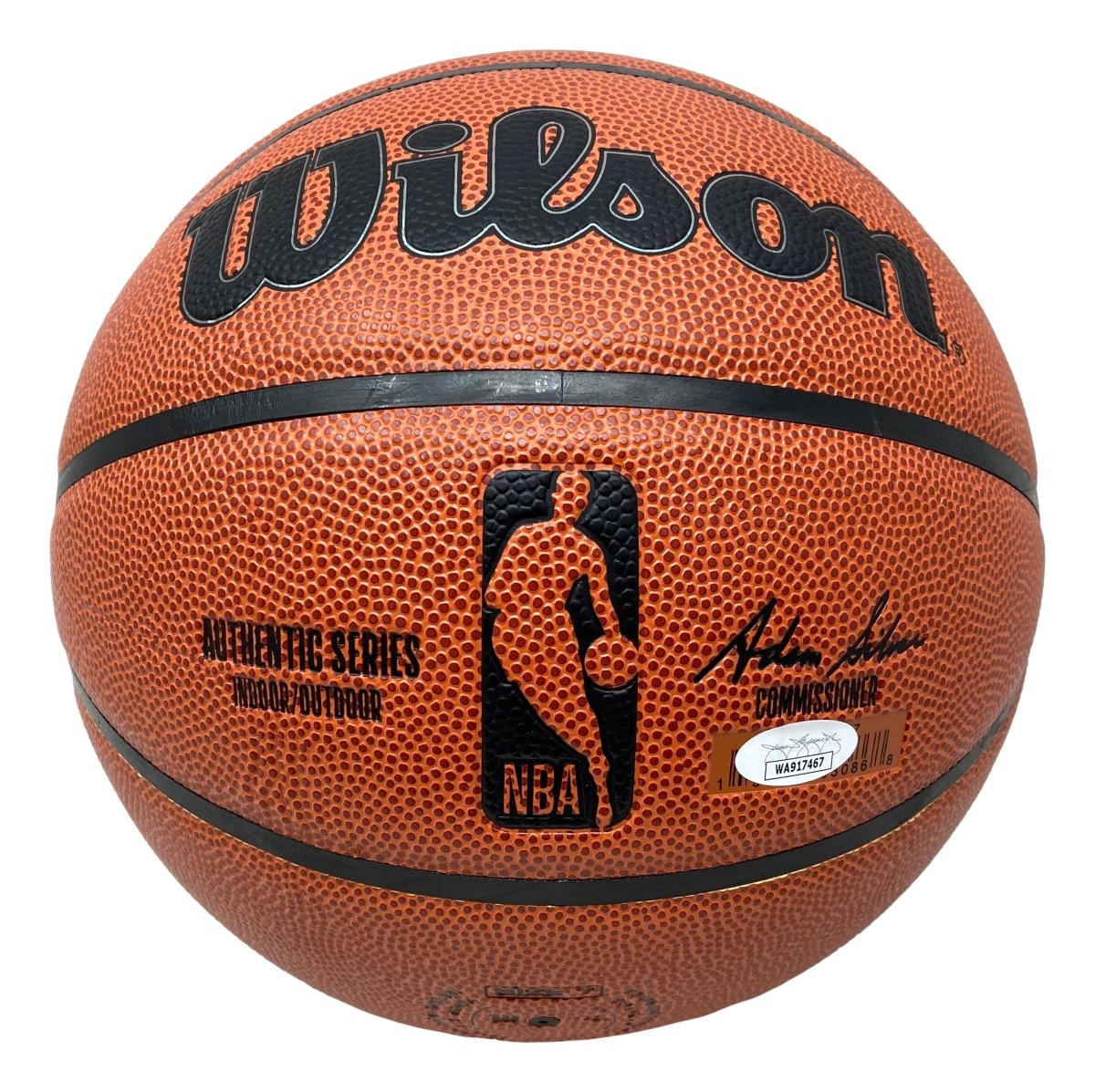 Allen Iverson Signed Wilson NBA I/O Replica Basketball - Philadelphia 76ers Memorabilia with JSA ITP Certificate - Perfect for Sports Collectors, Man Cave Decor & Gift for Basketball Fans