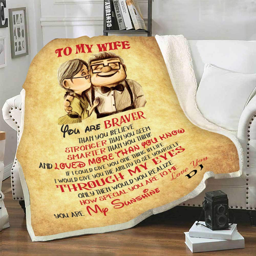 Best Personalized Family Gifts for Wife - Custom Photo Blanket 50x60 - Perfect for Anniversary, Valentine's Day & Cozy Nights