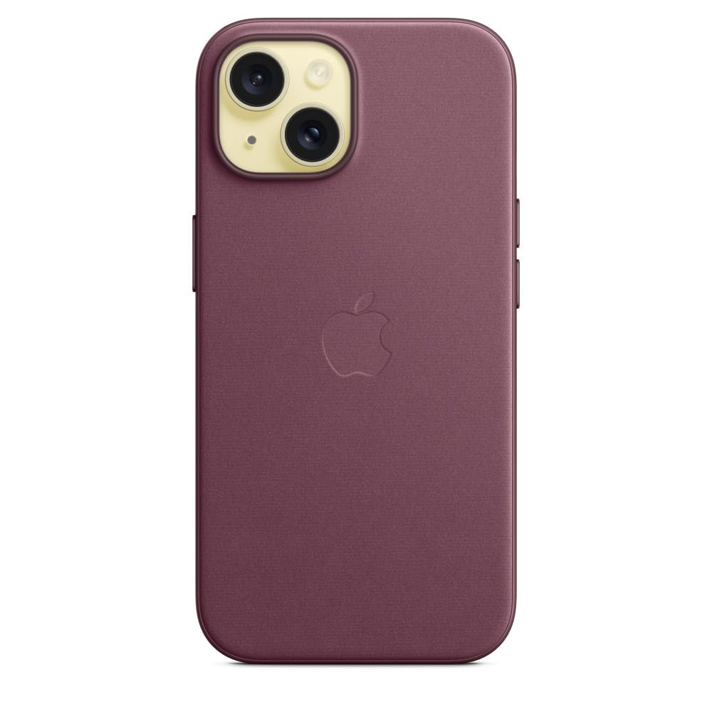Apple iPhone 15 FineWoven MagSafe Case - Premium Mulberry Vegan Leather Cover | Slim Protective Phone Case for iPhone 15 with Magnetic Alignment | Perfect for Work, Travel & Everyday Use