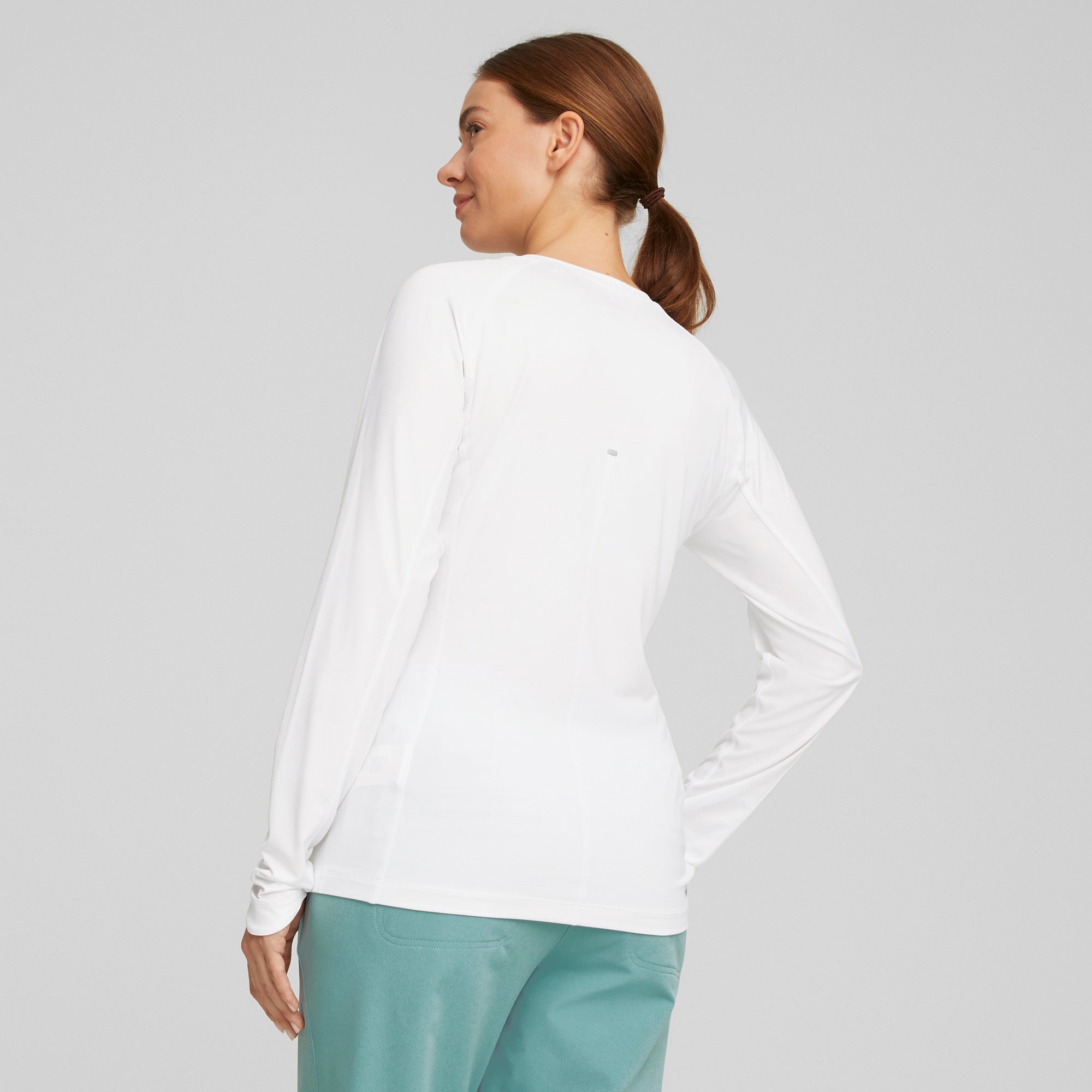 YouV Women's Long Sleeve Crew Neck Golf Shirt - Moisture Wicking & UV Protection for Golf, Tennis & Outdoor Activities