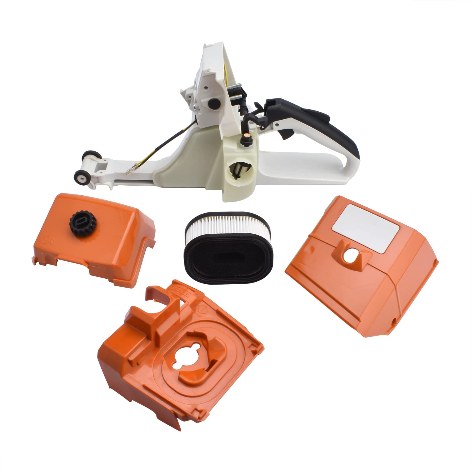 Stihl MS440 044 Chainsaw Gas Fuel Tank with Rear Handle, Air Filter & Cover Base - Replacement Part for Stihl MS440, MS044 Gasoline Chainsaws - Perfect for Forestry, Tree Cutting & Landscaping Work