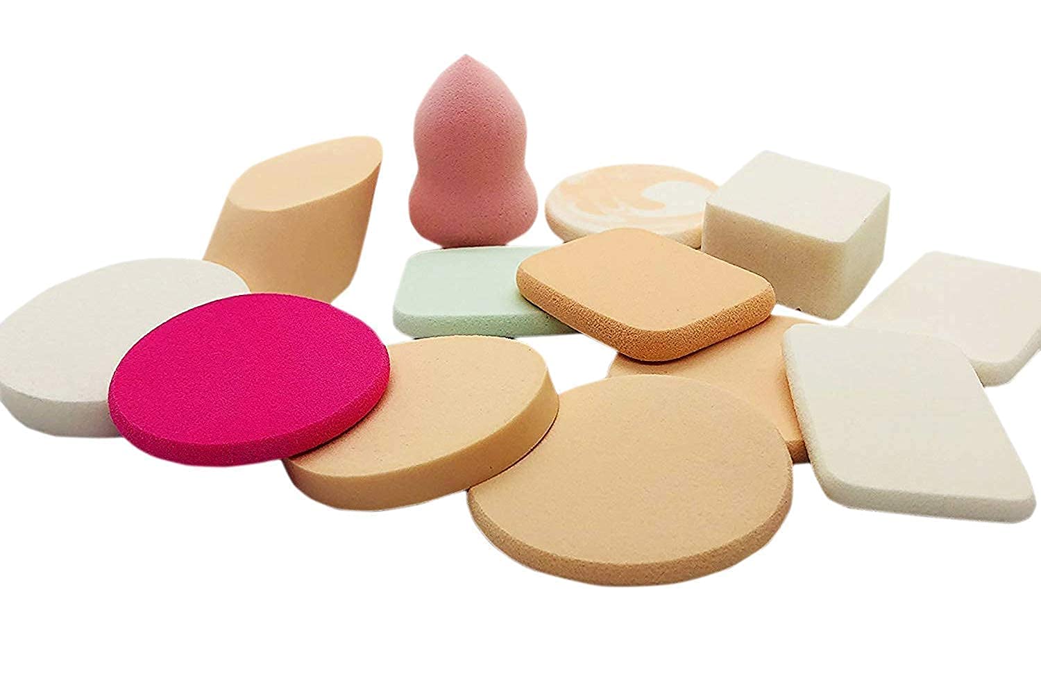 SMOKB 12-in-1 Makeup Sponge Set - Multicolor Beauty Blender for Flawless Application
