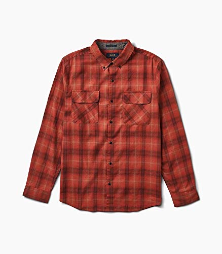 Roark Cassidy Woven Red Men's Shirt - Casual Button Down Shirt for Men, Breathable & Comfortable - Perfect for Outdoor Adventures, Travel & Everyday Wear