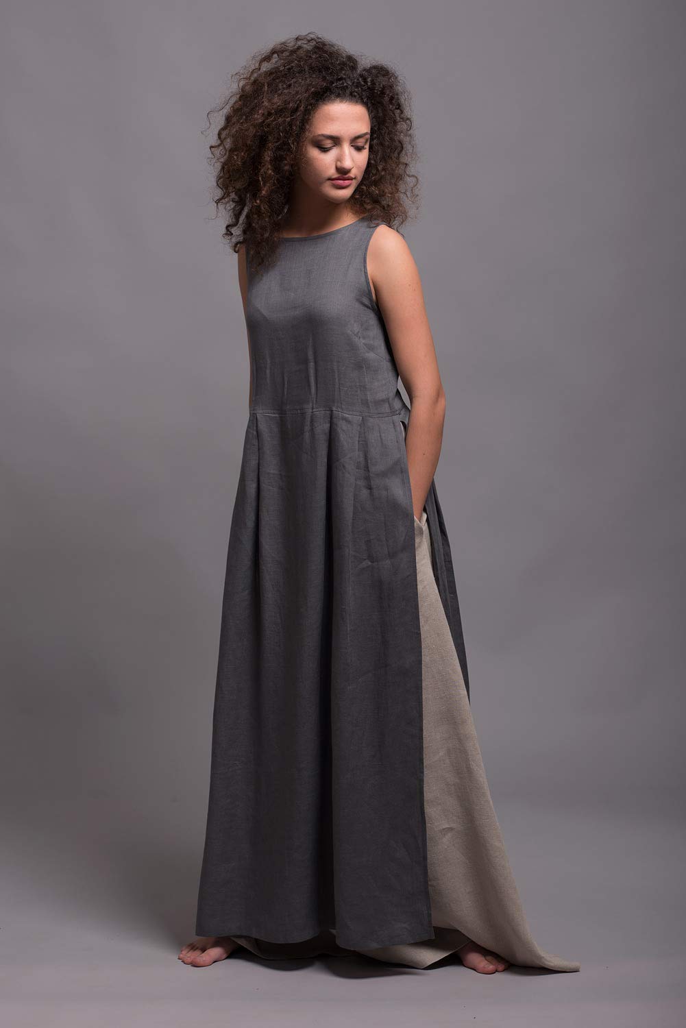 Long Linen Skirt AIRA - Regular, Tall & Plus Size Options - Custom Made Women's Summer Maxi Skirt for Beach, Vacation & Boho Style Outfits