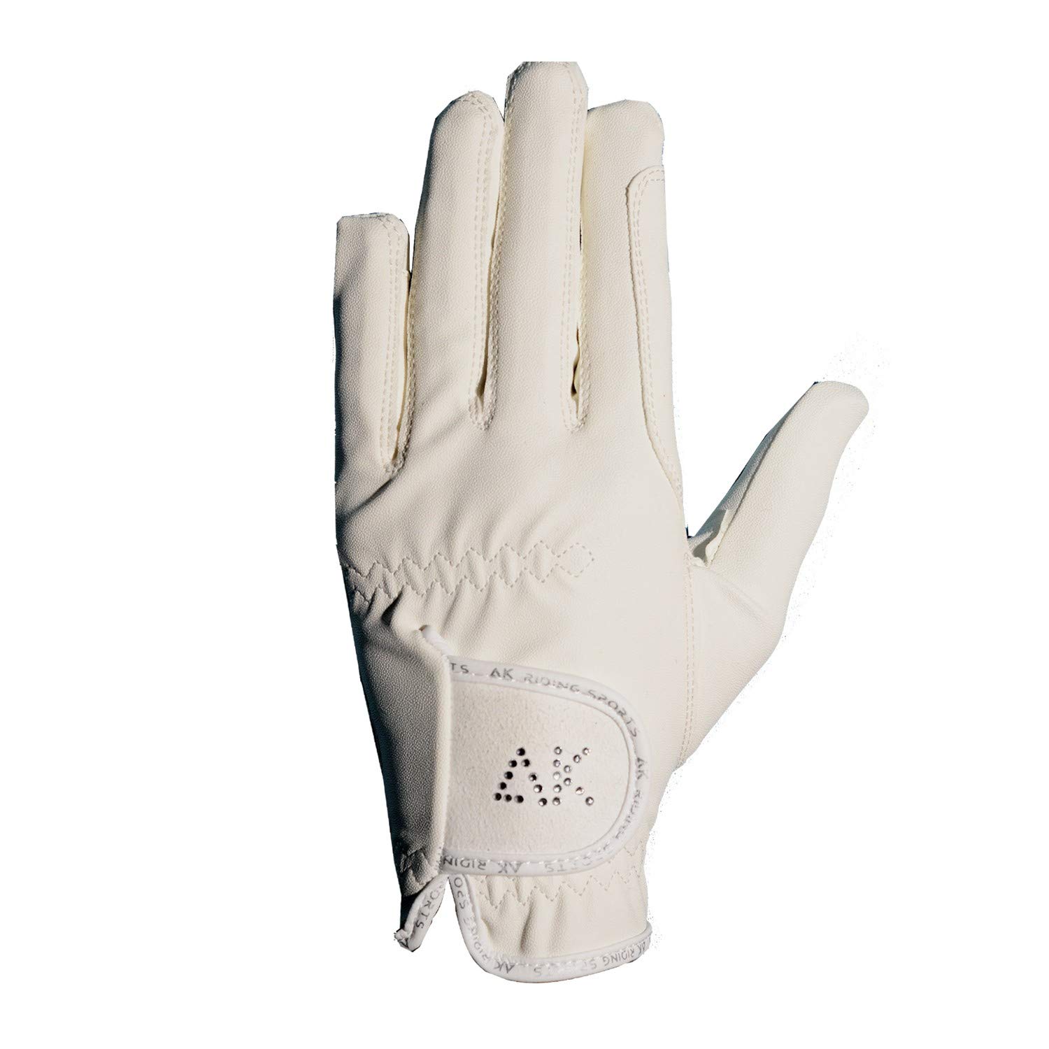 AKRS-6710 Equestrian Riding Gloves for Women, Men & Kids - Breathable Horseback Riding Gloves with Rhinestone Decorations - Perfect for Dressage, Show Jumping & Trail Riding