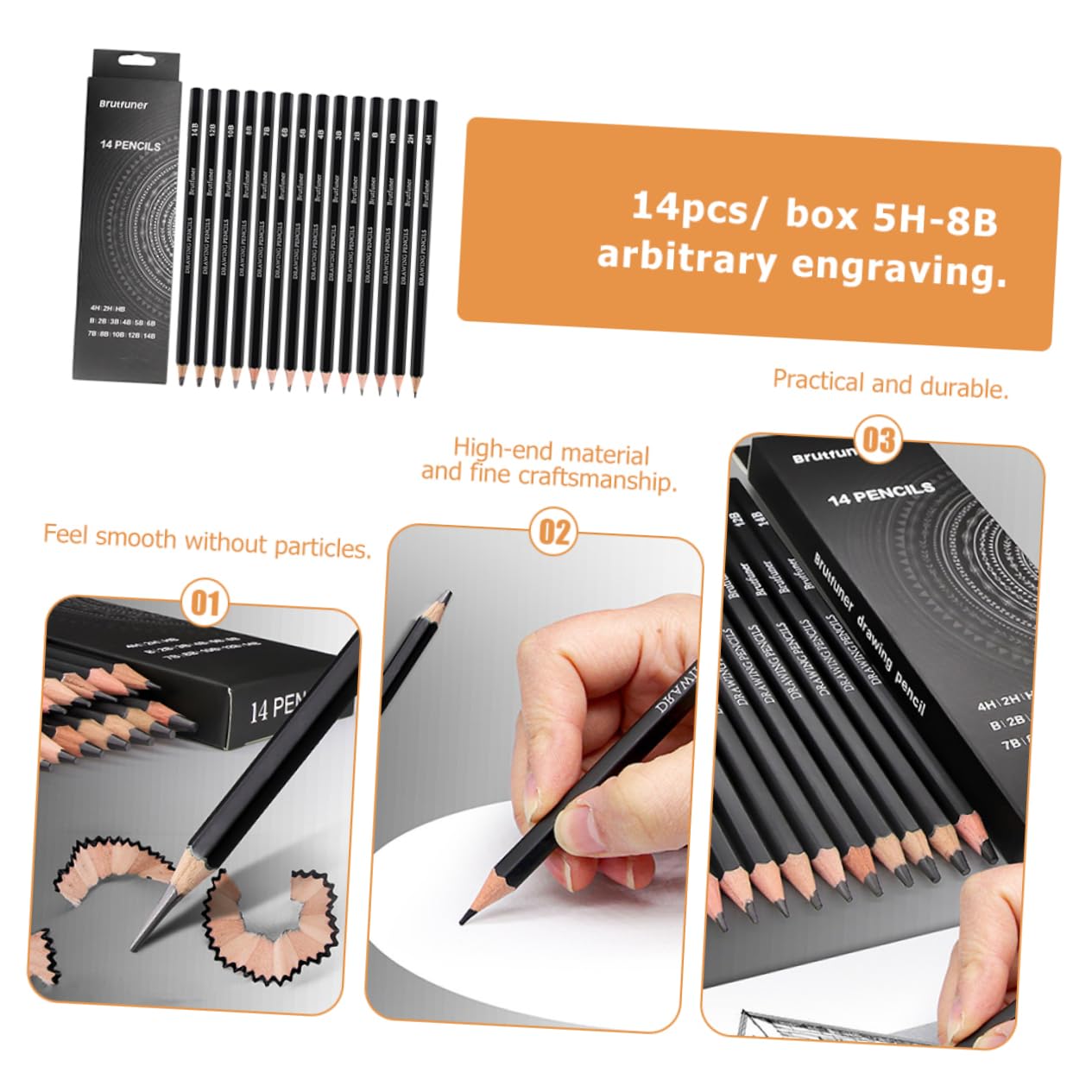 VILLCASE 28 Pcs Sketch Pencils Set - Professional Graphite Drawing Pencils for Artists, Sketching, Shading & Art Projects - Perfect for Beginners & Professionals - Ideal for Sketching, Portraits & Detailed Artwork