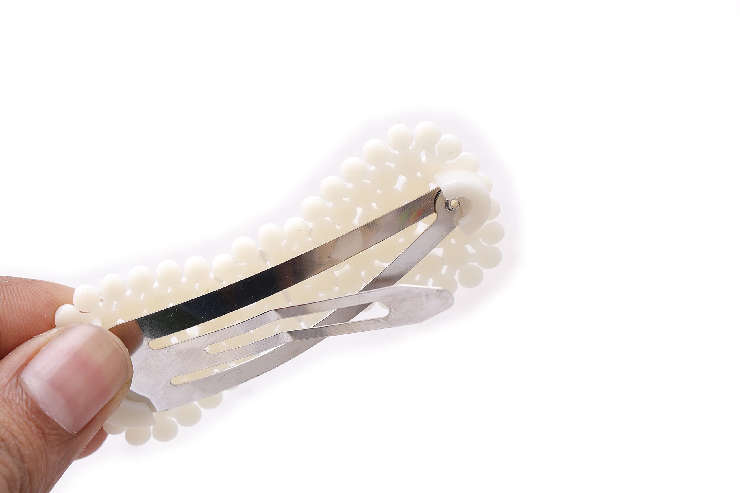 Parhon 4-Piece Korean Style Pearl Hair Clips Set - Large Hair Barrettes & Pins for Women & Girls - Elegant Fashion Hair Accessories for Weddings, Parties & Daily Styling