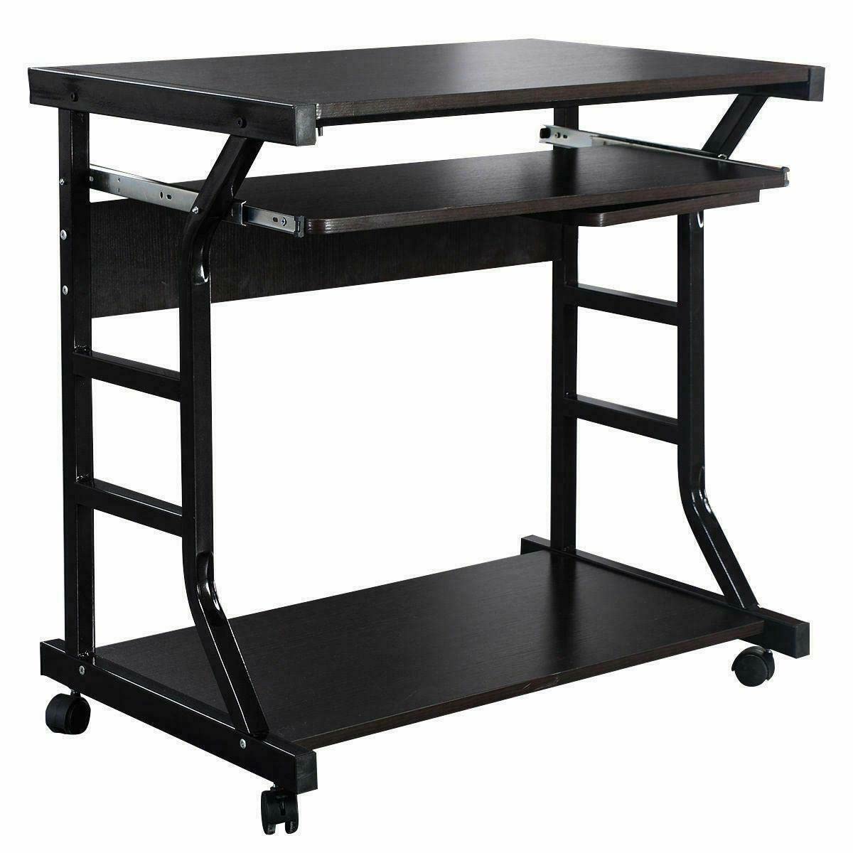 Ergonomic Computer Desk with Shelf - Home Office Workstation for Gaming, Study & Work - Sturdy Laptop Desk for Students, Dorm Rooms & Professional Workspaces - Perfect for Online Classes, Remote Work & PC Gaming Setup