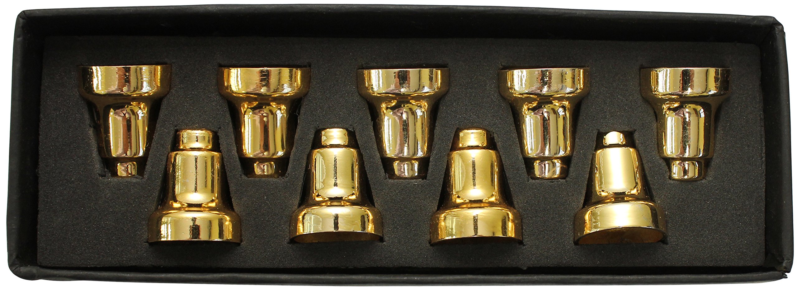 Majestic Giftware Menorah Drip Cups - Solid Brass 1 Inch Height - Traditional Jewish Candle Holder for Hanukkah Celebrations & Home Decor
