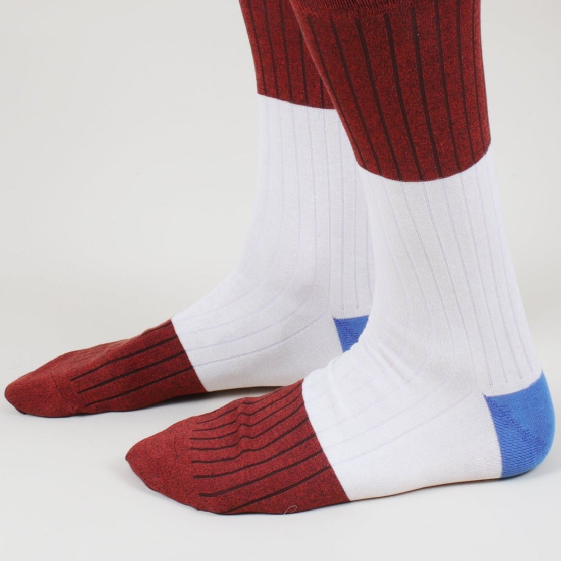 Men's Marl Block Cotton Socks - Breathable & Comfortable Casual Socks for Everyday Wear, Work, Gym & Outdoor Activities