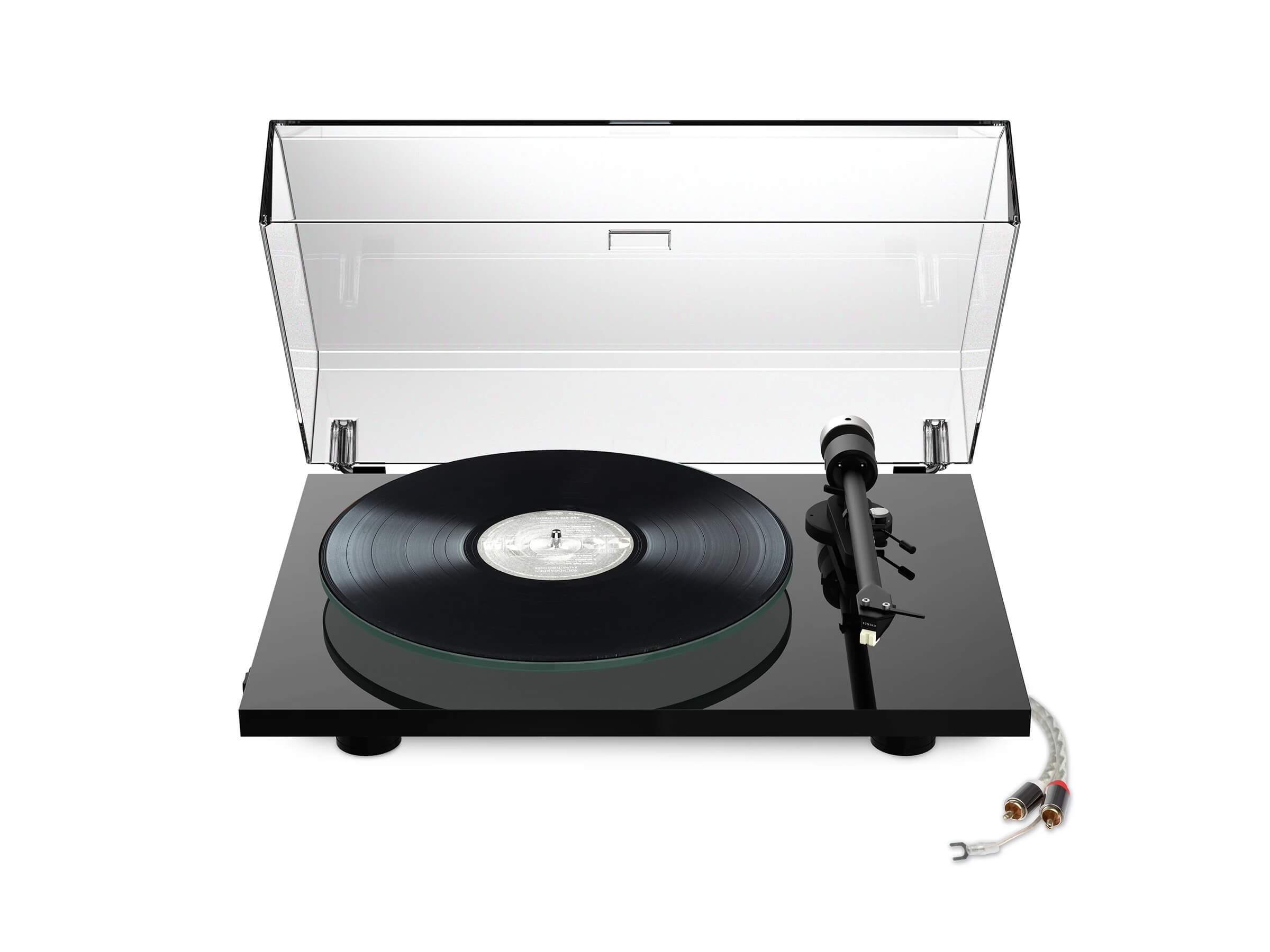 Pro-Ject T2 W Turntable - High Fidelity Vinyl Record Player with Belt Drive & Built-in Phono Preamp - Perfect for Home Audio & DJ Setups