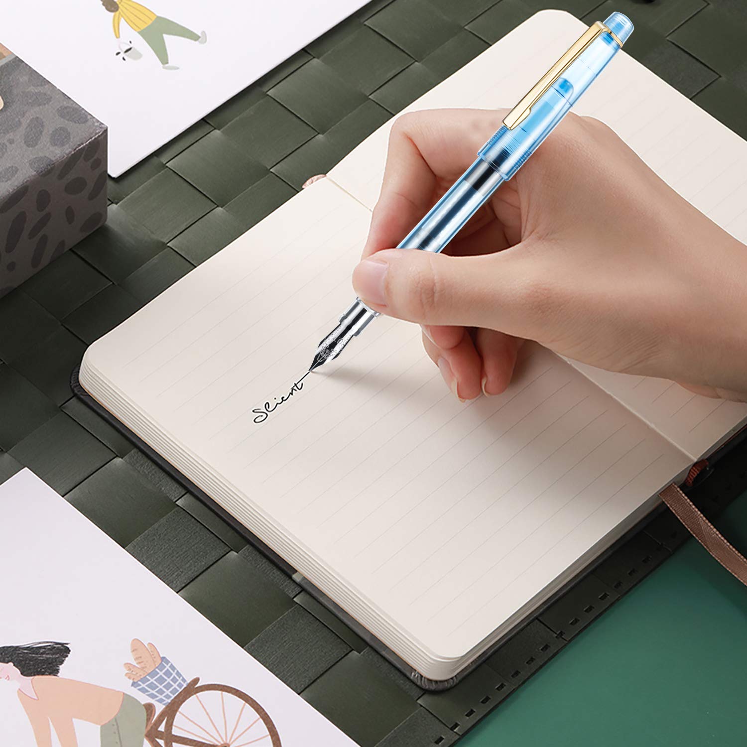 Premium Calligraphy Pen Set with 7 Nib Sizes & 36 Ink Cartridges - Complete Fountain Pen Kit for Beginners | Perfect for Wedding Invitations, Hand Lettering, Art Journals & DIY Projects (Model F736)