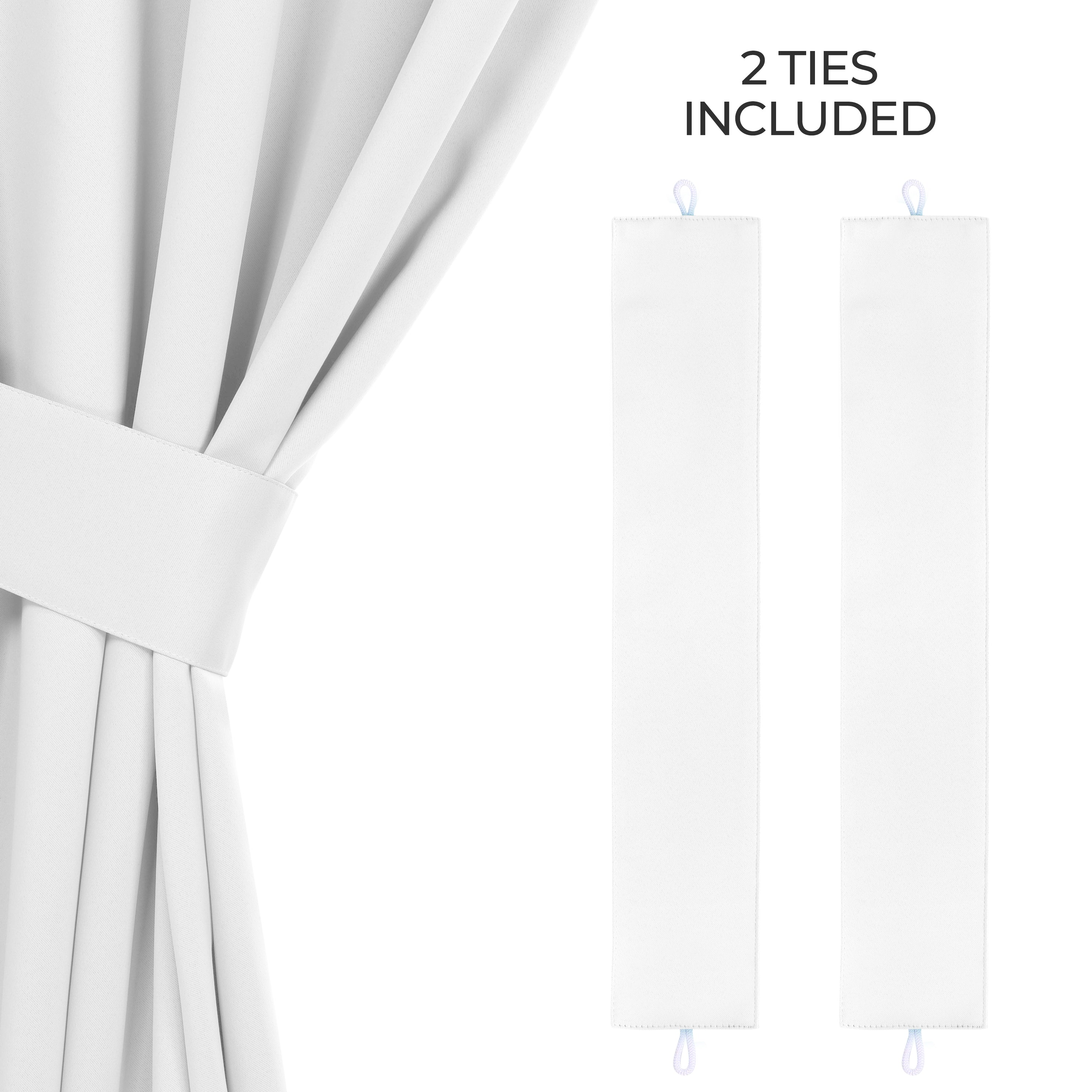 Machine Washable Blackout Curtains for Bedroom - Solid Room Darkening Window Drapes (Set of 2 Panels) - Perfect for Home Theater, Nursery & Light Sleepers