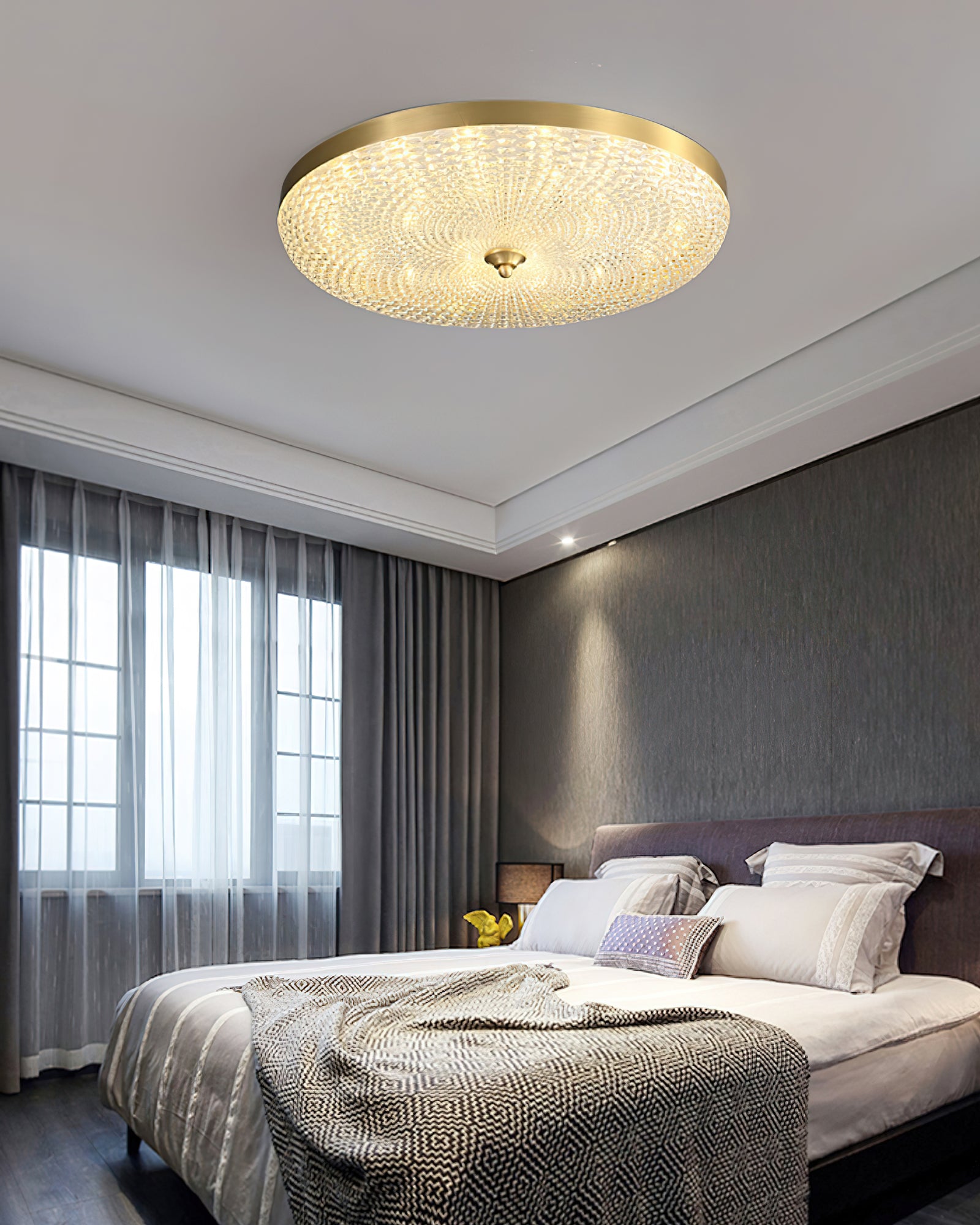 Thousand Eyes Sparkling Ceiling Light - Modern Crystal Chandelier for Living Room, Dining Room & Bedroom | Elegant Lighting Fixture for Home Decor