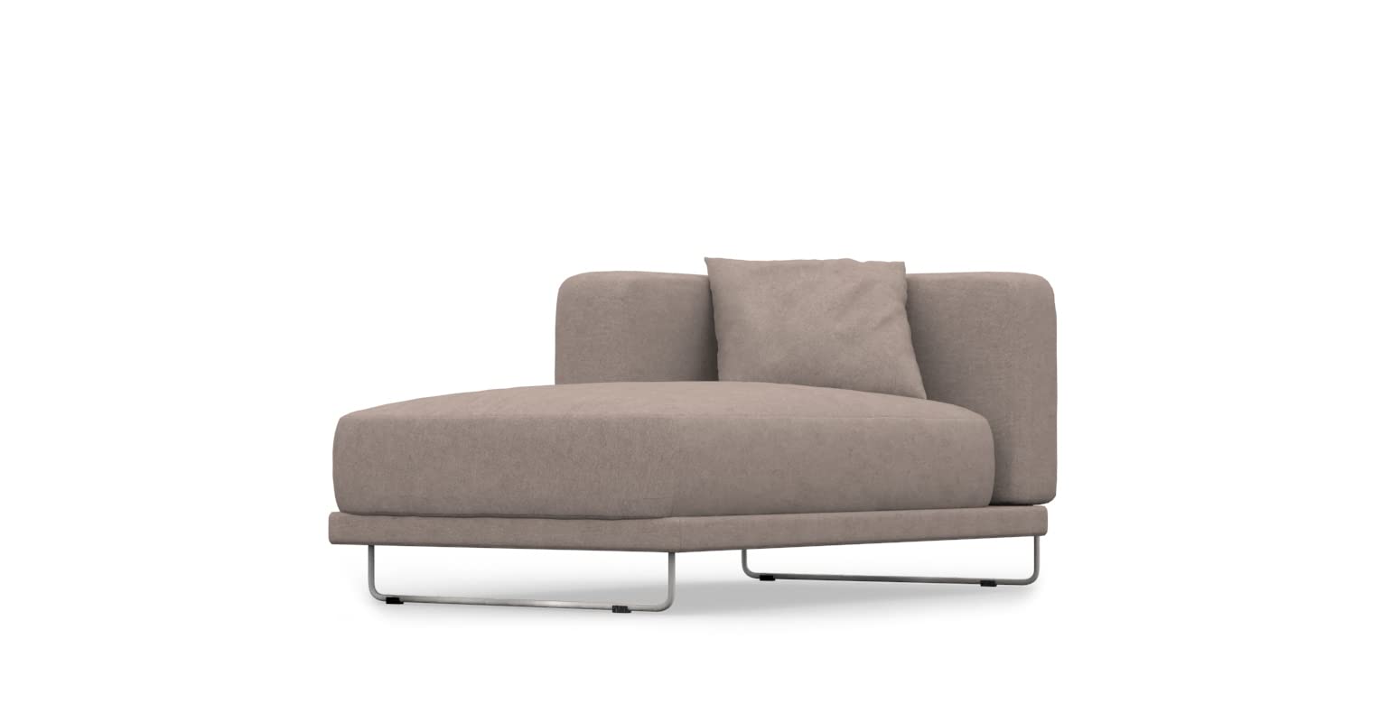 Premium COMFORTLY Sofa Slipcover Replacement - Handmade TYLÖSAND Chaise Longue Cover Left (Velvet Blends - Mika) | Durable Stretch Fabric for Living Room, Bedroom & Home Decor