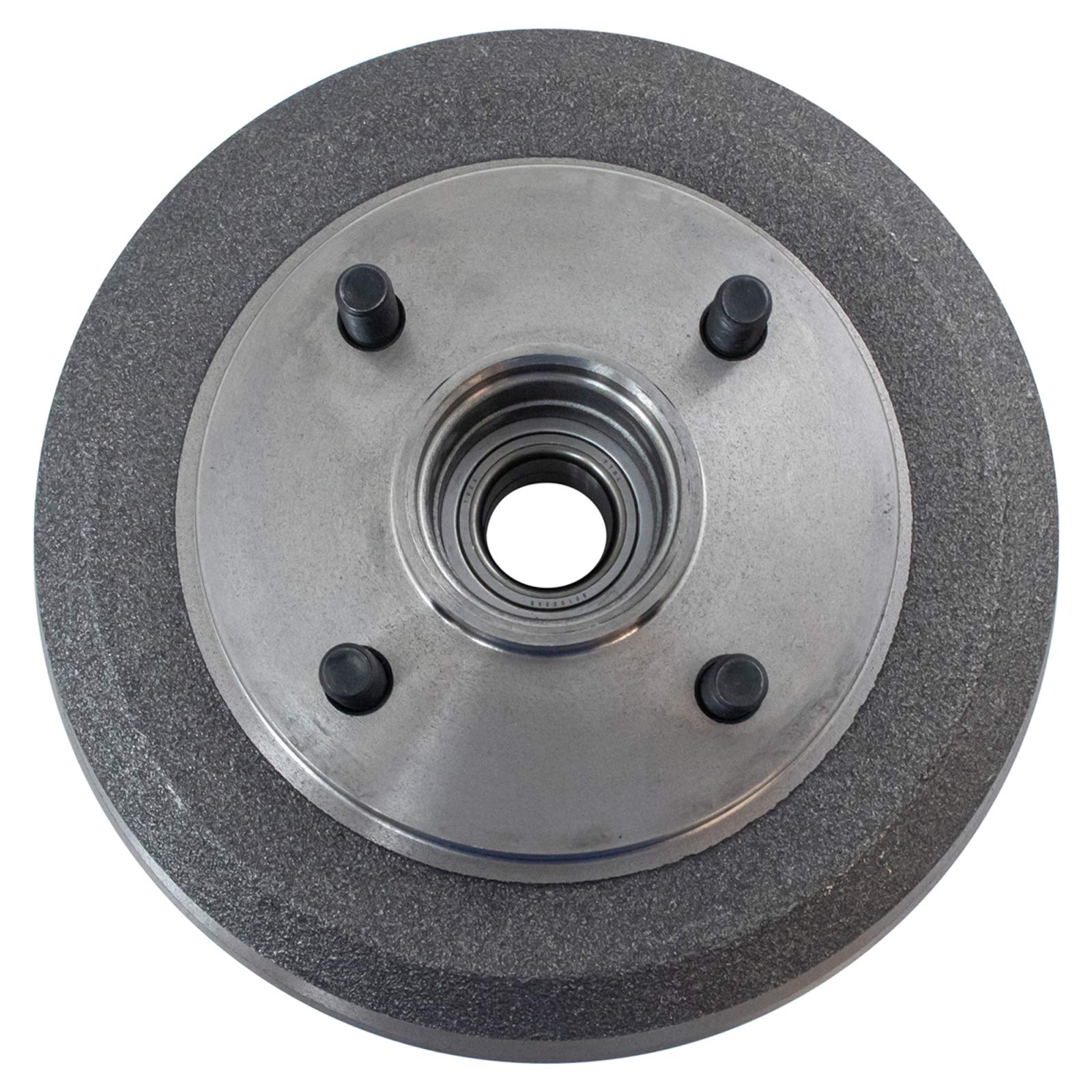 TRQ Rear Brake Drum Pair Set - Compatible with 2000-2008 Ford Focus - Durable Replacement for Smooth Braking Performance - Perfect for City Driving & Daily Commutes