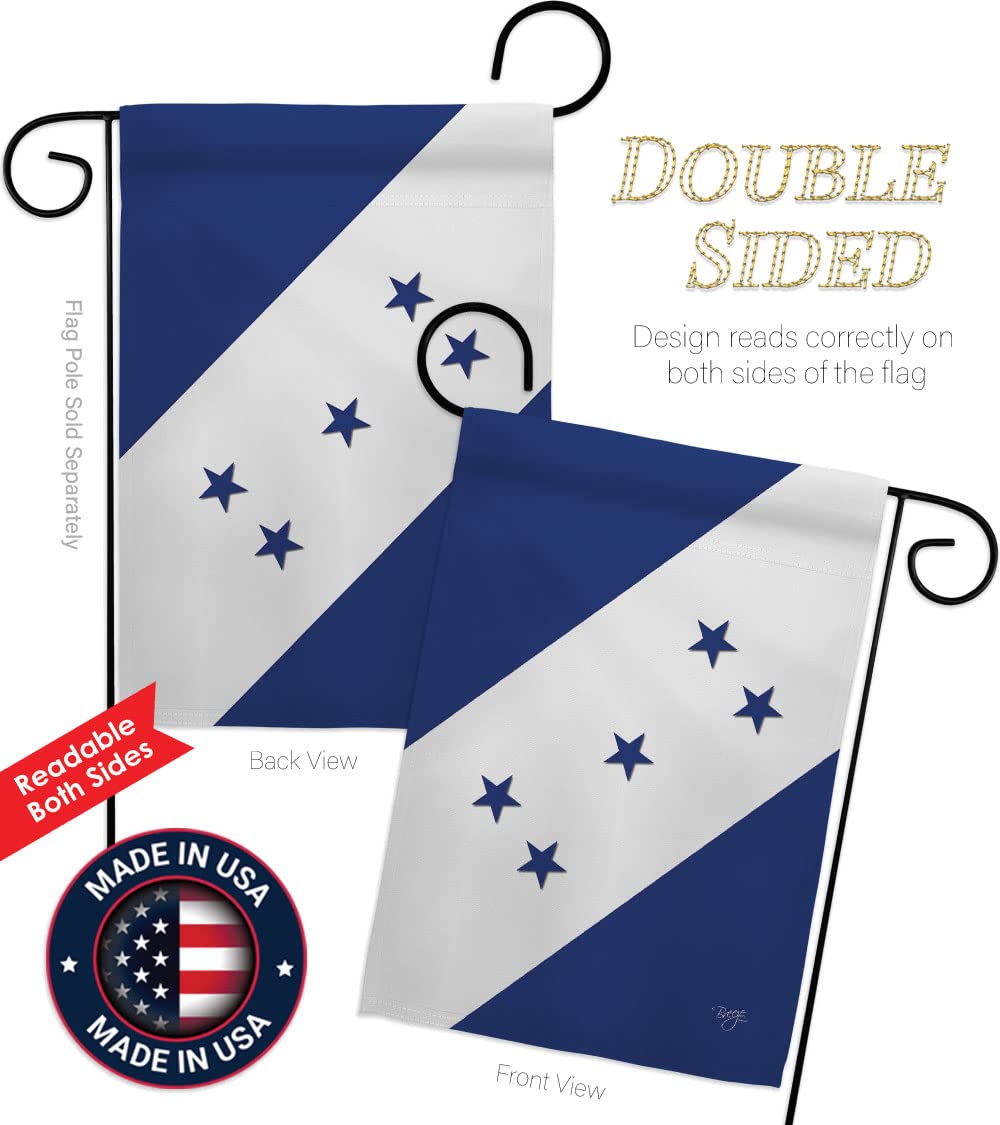 Honduras Garden Flag Set - Double-Sided Yard Decor for Home & Gifts