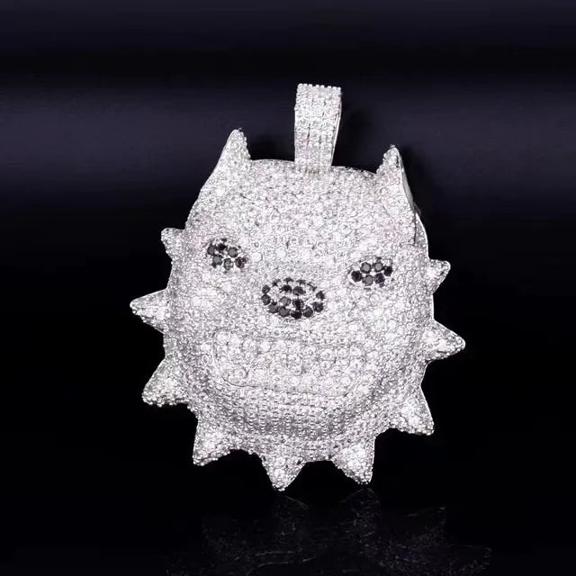 VVS Moissanite Animal Pendant Necklace - Iced Out Jewelry for Women & Men - Perfect for Parties, Gifts & Everyday Luxury