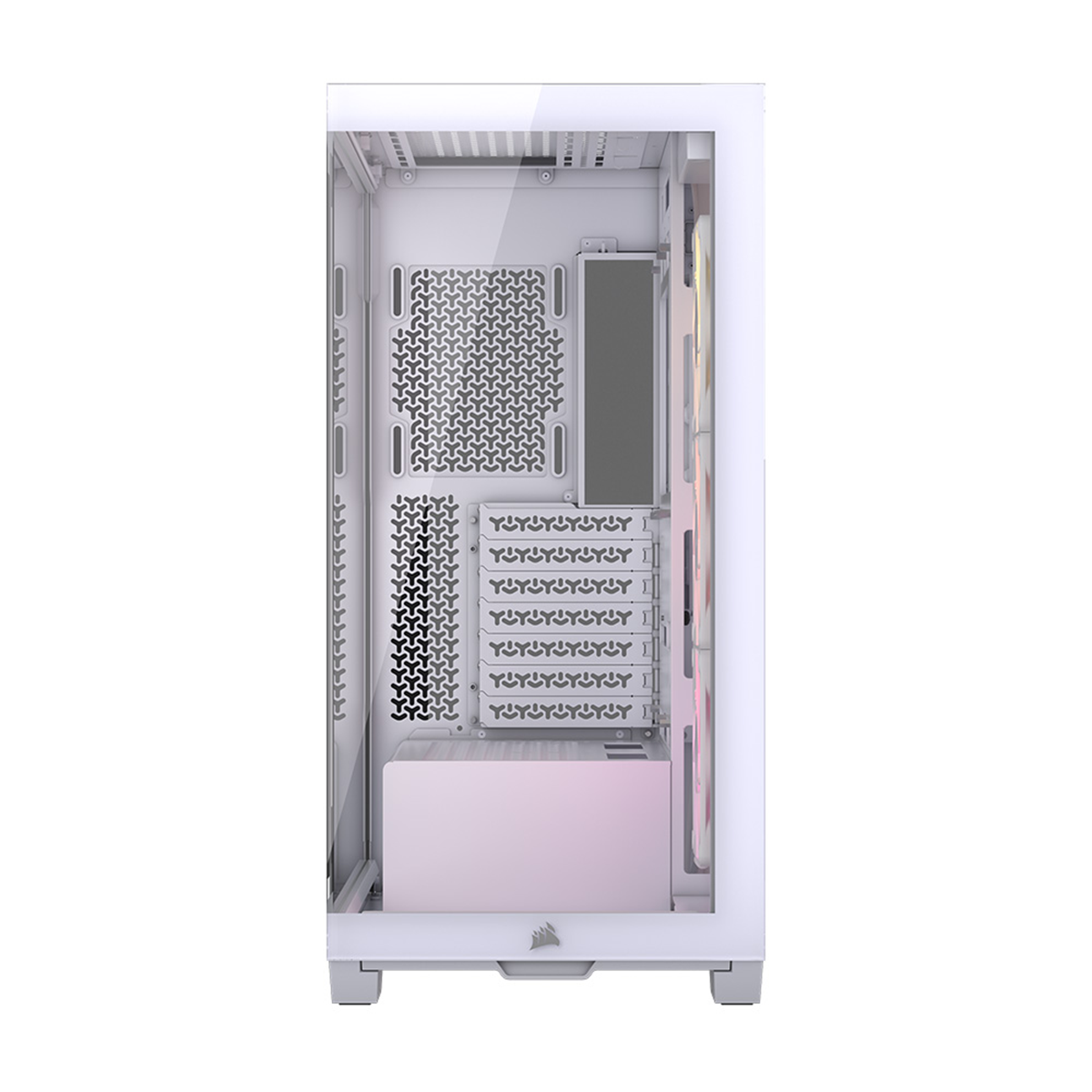 Corsair 3500X RGB iCUE Mid Tower Gaming PC Case - Tempered Glass White - High Airflow Design for Gaming & Streaming Setup