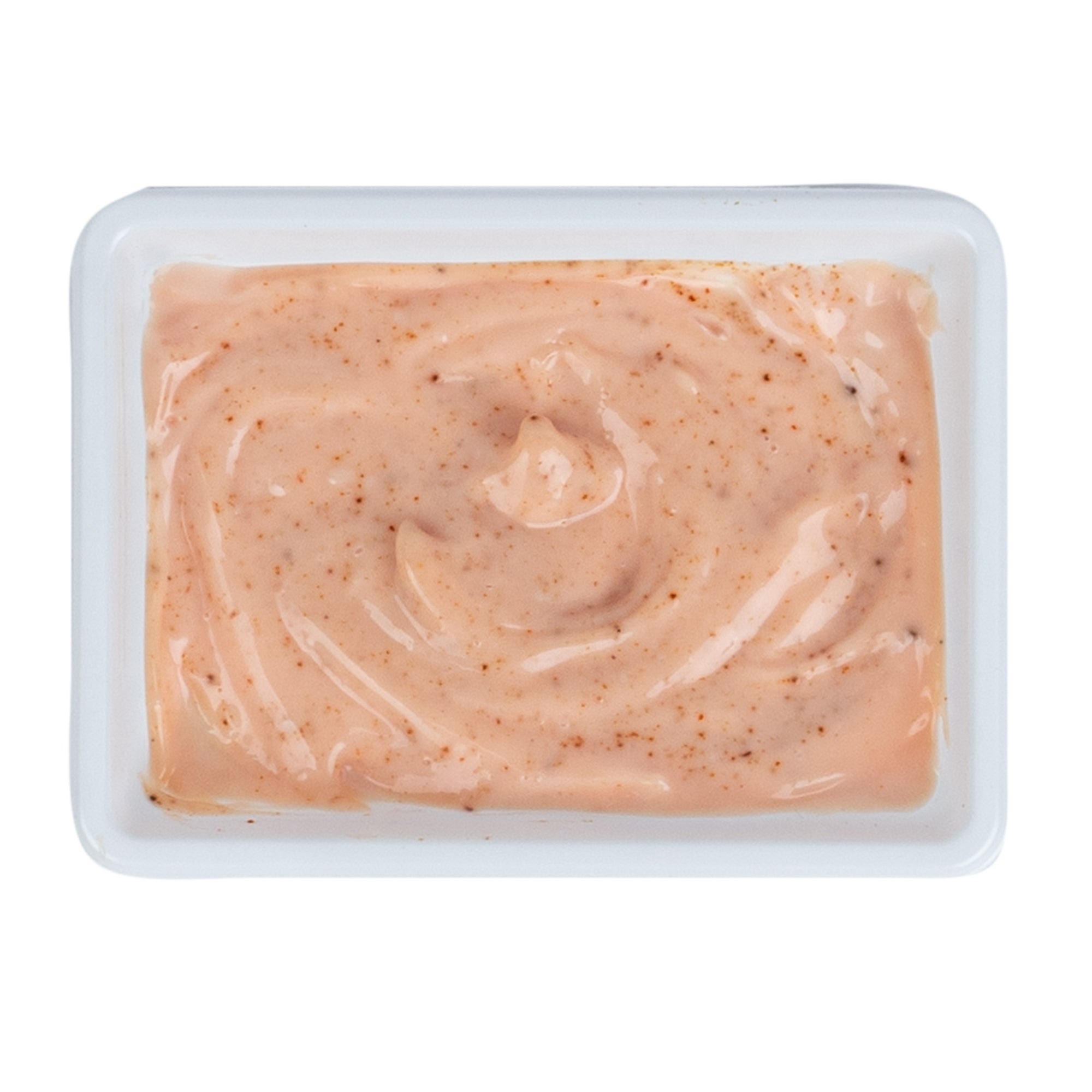 1 oz Rectangle White Plastic Sauce Dish - 100 Count Box (3
