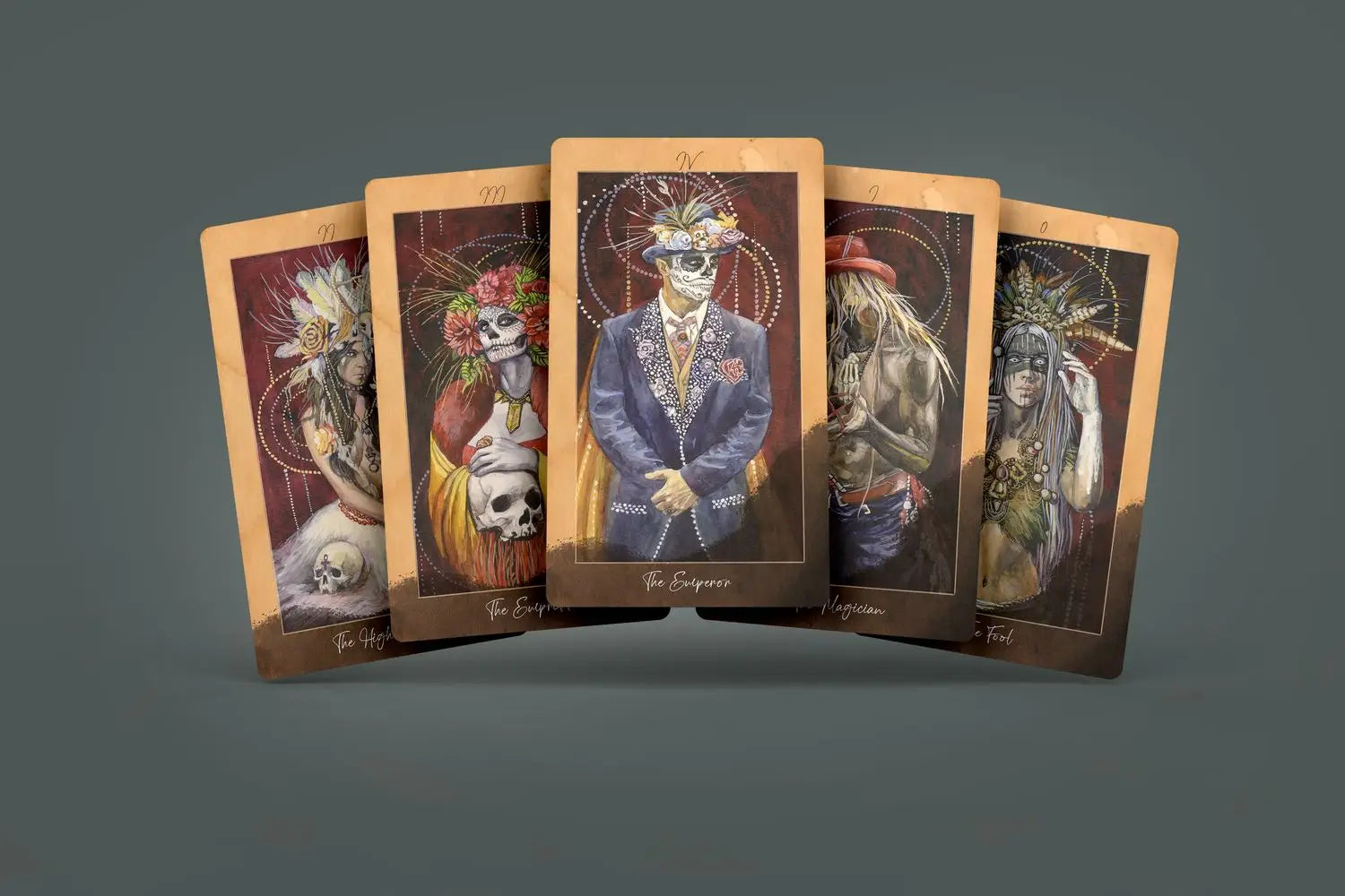 Santa Muerte Tarot Cards - 78 Card Deck with Guidebook for Divination, Spiritual Guidance & Fortune Telling | Perfect for Beginners, Wiccan Practitioners & Occult Enthusiasts