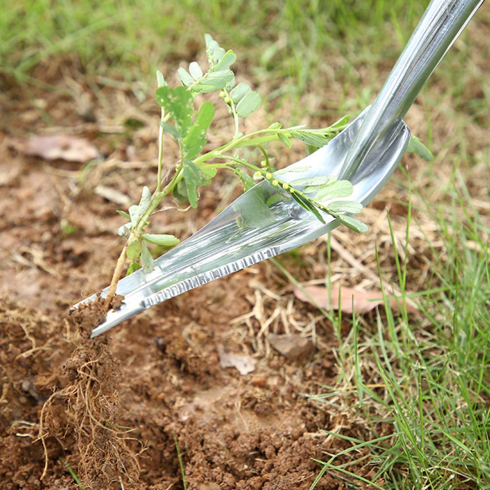 DOITOOL 1pc Stainless Steel Weeding Tool - Heavy Duty Garden Shovel, Root Remover & Extractor for Efficient Weed Removal - Perfect for Home Gardening, Lawn Care & Landscaping