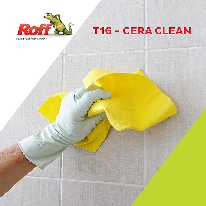 Roff Cera Tile & Floor Cleaner Concentrate 500ml - Multi-Surface Ceramic Cleaner & Disinfectant for Tough Stains - Bathroom, Kitchen & High-Traffic Area Floor Cleaner - Removes Grime, Mold & Mildew - Ideal for Ceramic Tiles, Porcelain & Natural Stone Floors (Roff 32633) - Perfect for Daily Cleaning, Deep Cleaning & Commercial Use