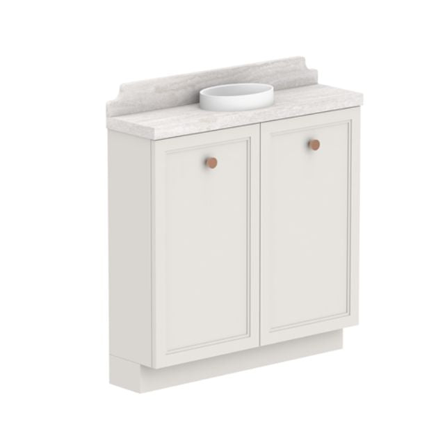 ADP Mabel Mini Freestanding Vanity with Durasein Benchtop - Compact Bathroom Vanity for Small Spaces, Perfect for Apartments & Powder Rooms