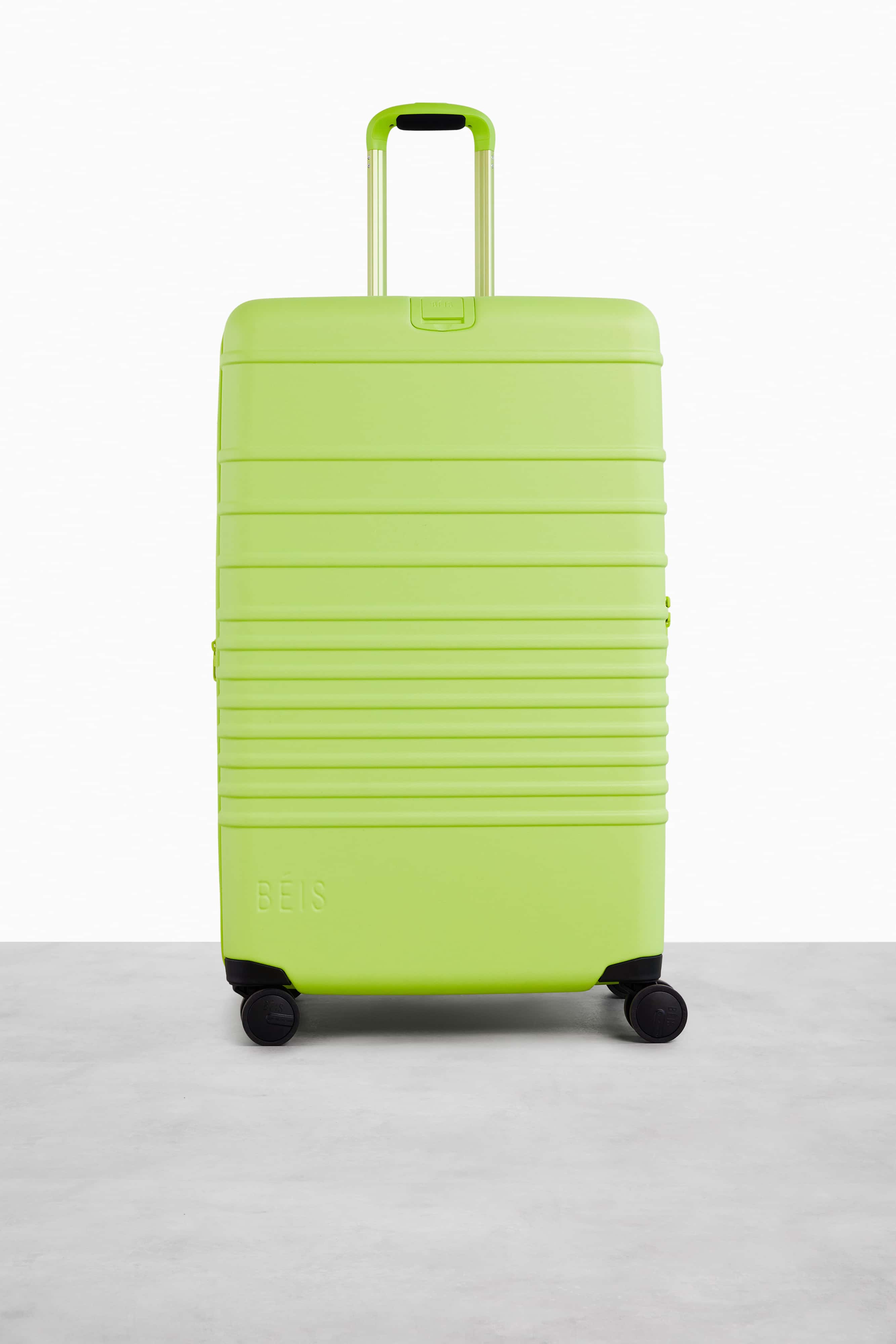 Large Check-In Roller Suitcase in Citron Yellow - Spacious & Durable Luggage for Travel, Business Trips & Vacations
