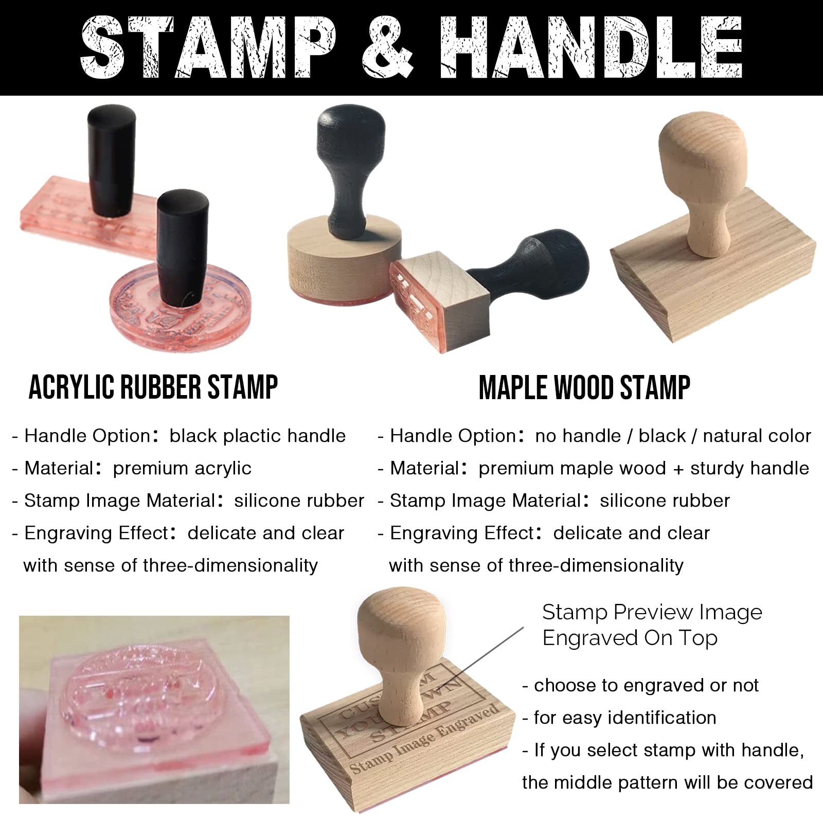 Custom Logo Stamp - Personalized Rubber Stamp for Business & Crafting - 1